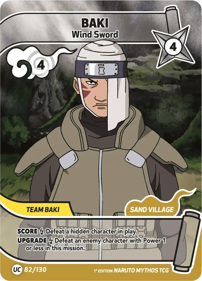 Baki - Wind Sword — Konoha Shidō (2nd Edition) — Naruto Mythos TCG
