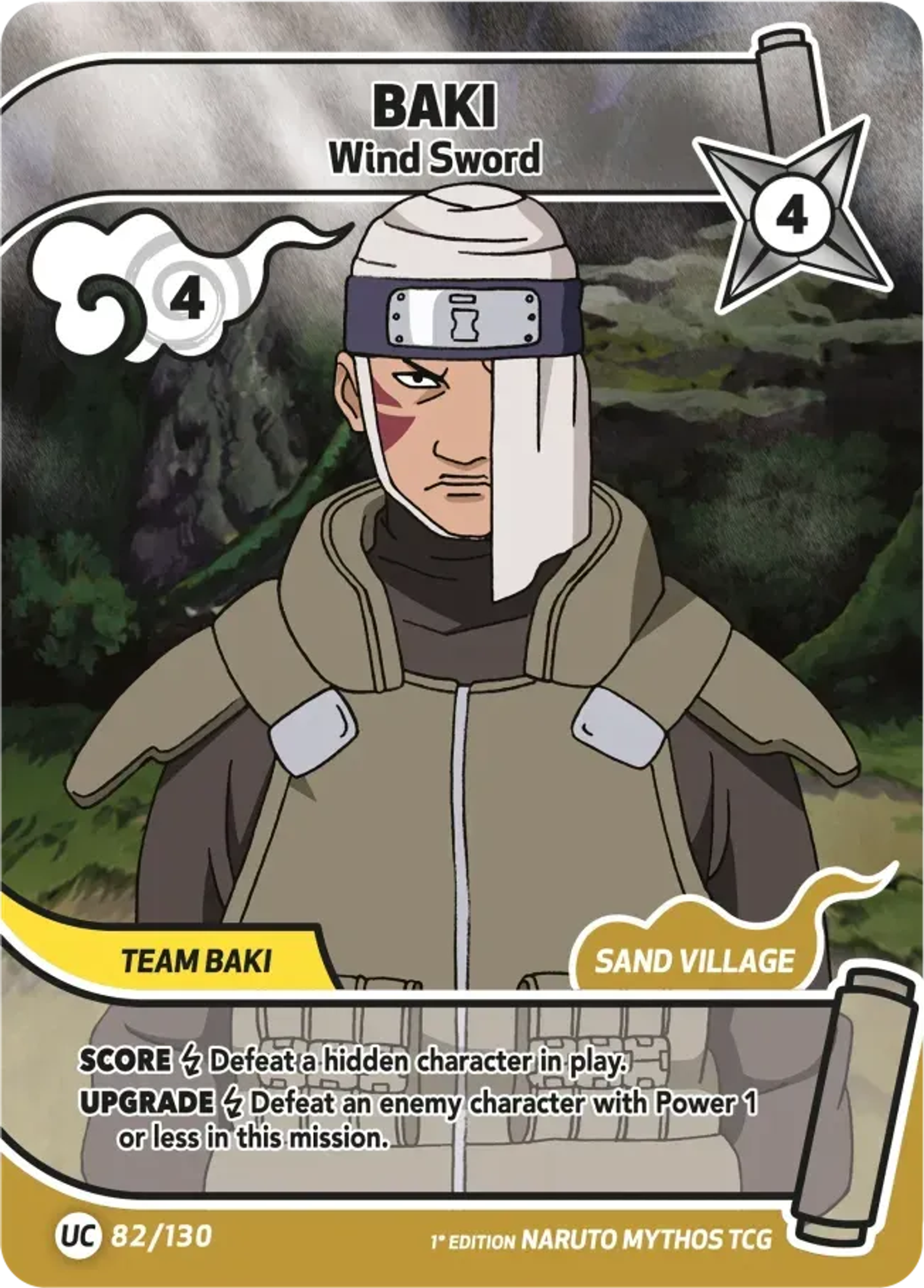 Baki - Wind Sword — Konoha Shidō (2nd Edition) — Naruto Mythos TCG