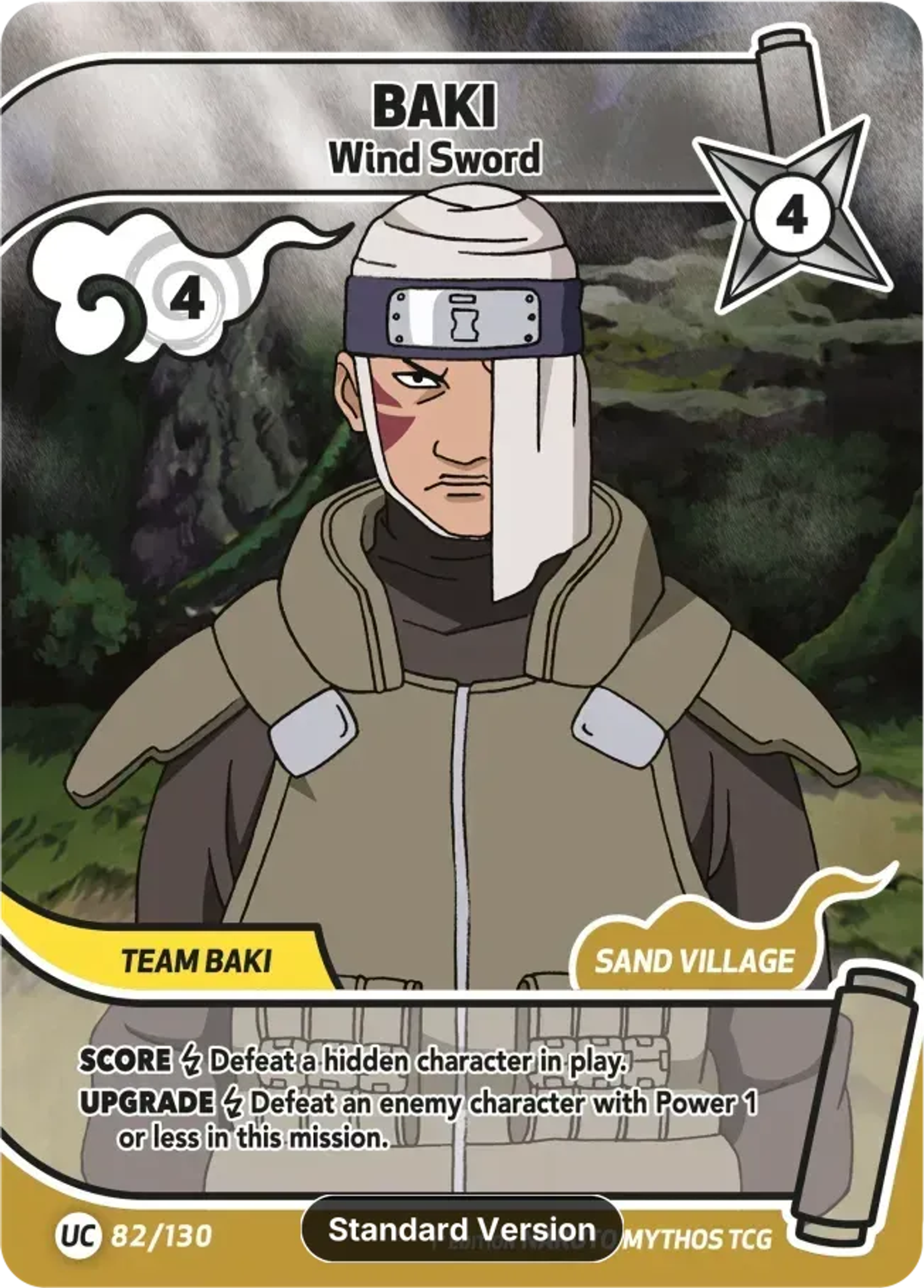 Baki - Wind Sword — Konoha Shidō (2nd Edition) — Naruto Mythos TCG