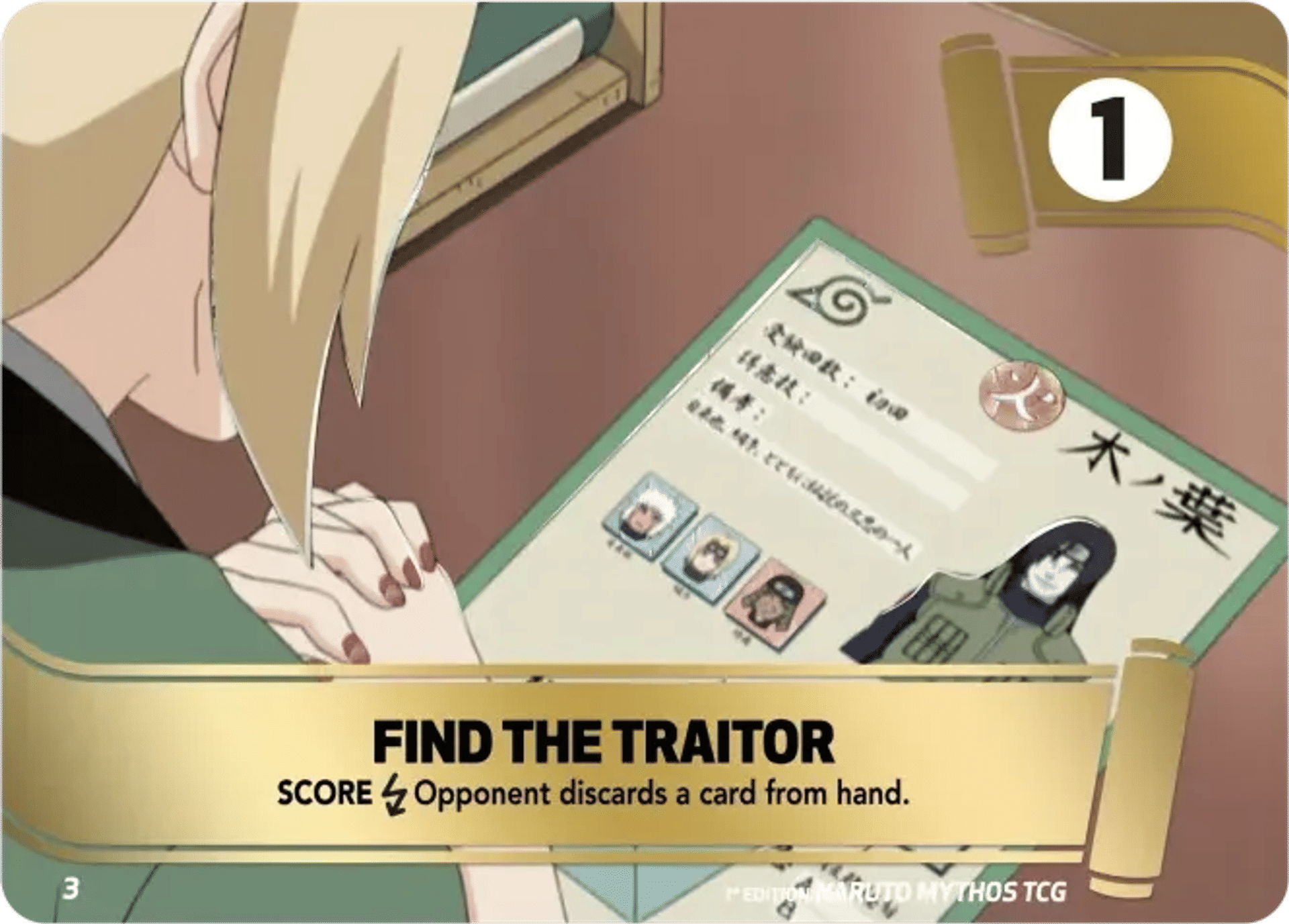 Find the traitor — Konoha Shidō (2nd Edition) — Naruto Mythos TCG