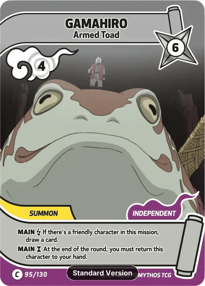 Gamahiro - Armed Toad — Konoha Shidō (2nd Edition) — Naruto Mythos TCG