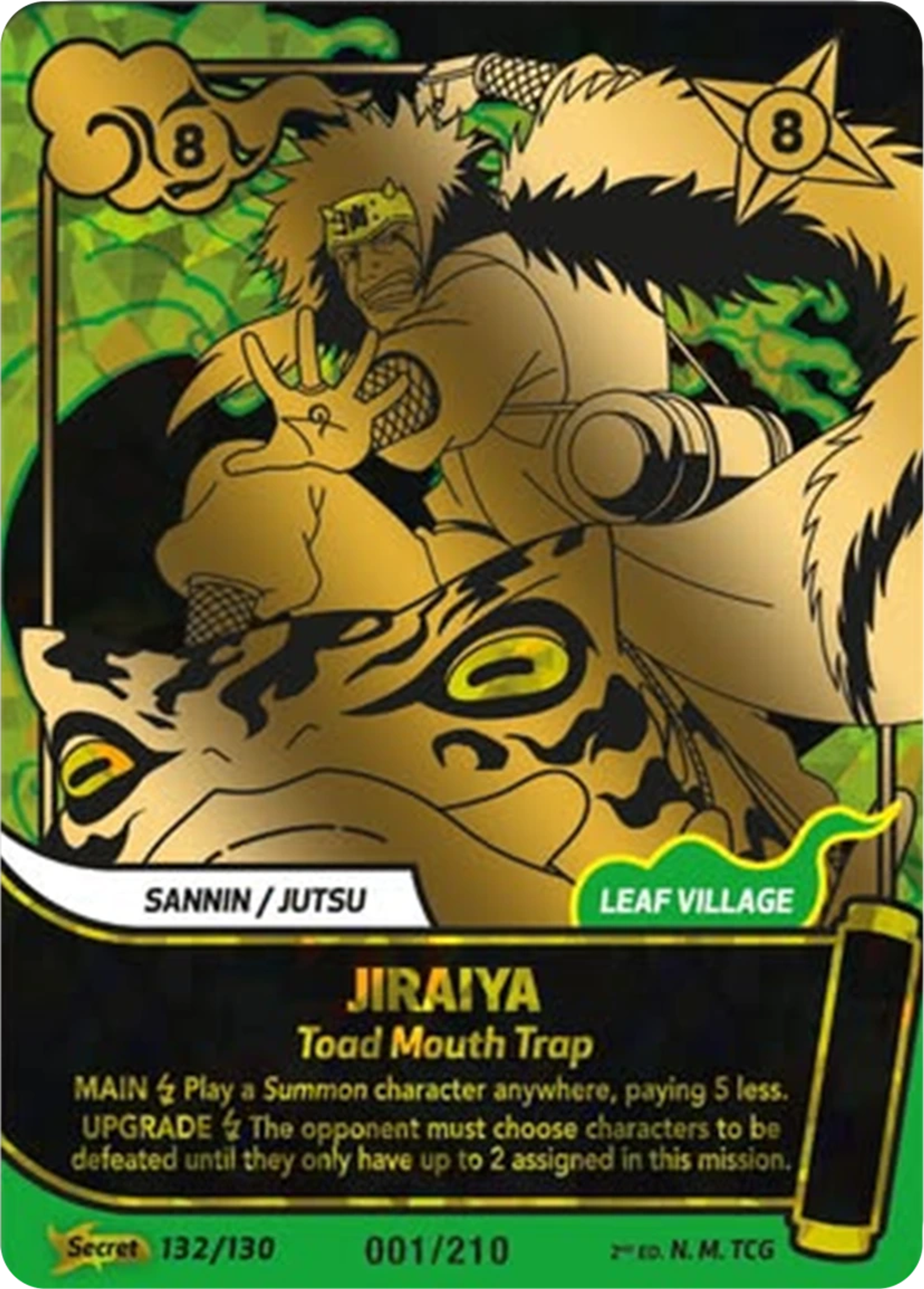 Jiraiya - Toad Mouth Trap — Konoha Shidō (2nd Edition) — Naruto Mythos TCG