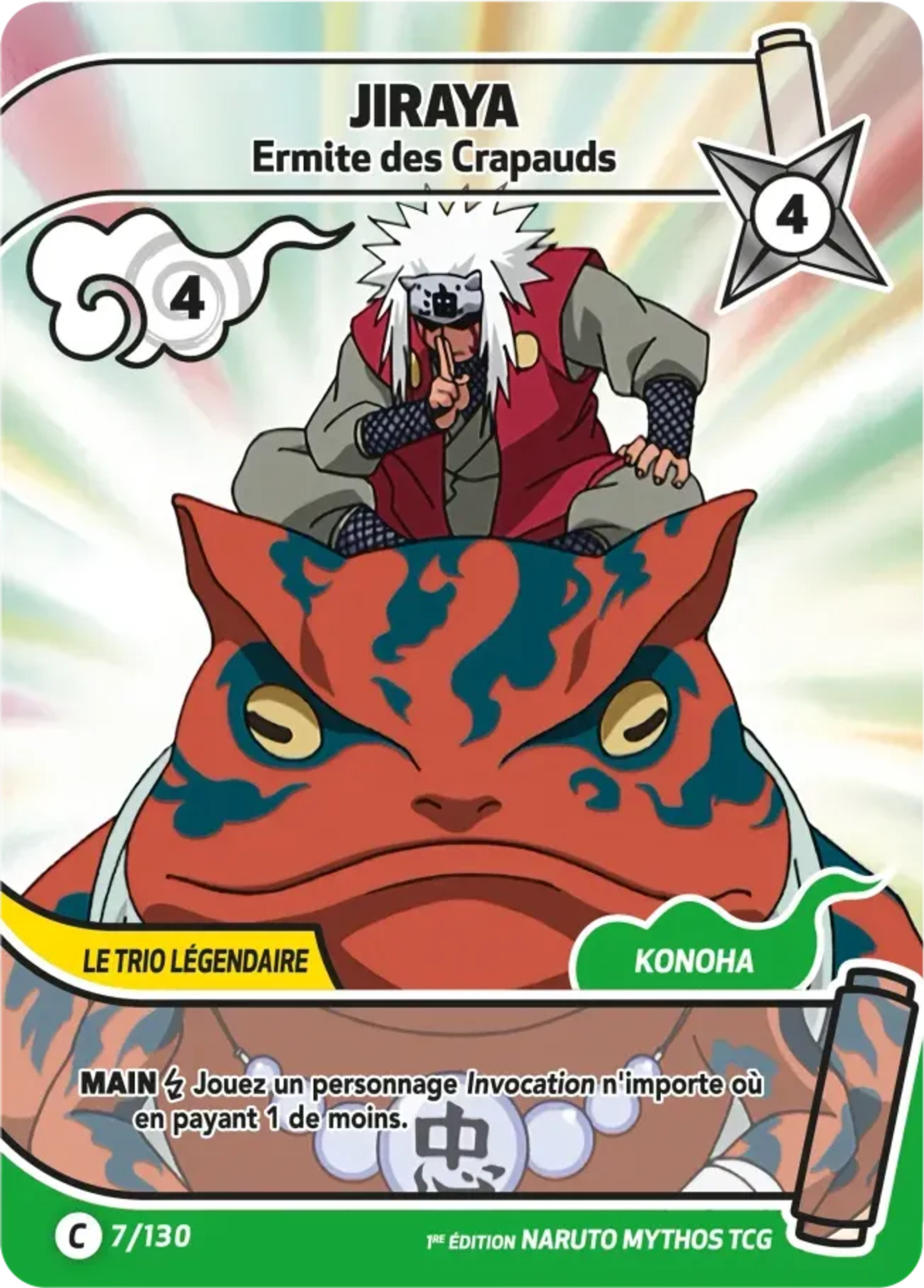 Jiraya - Ermite des Crapauds — Konoha Shidō (2nd Edition) — Naruto Mythos TCG