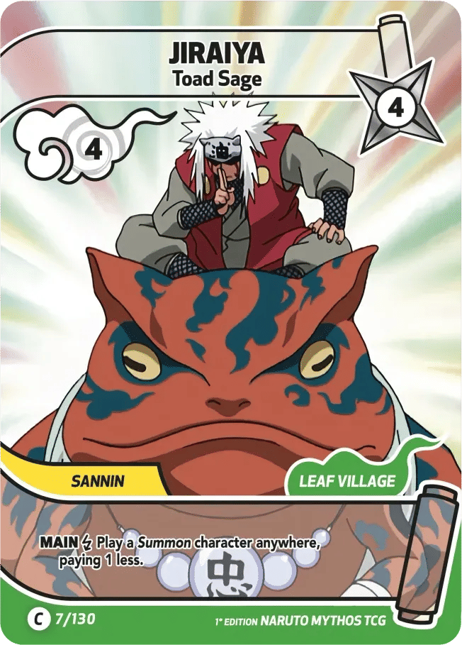 Jiraiya - Toad sage — Konoha Shidō (2nd Edition) — Naruto Mythos TCG