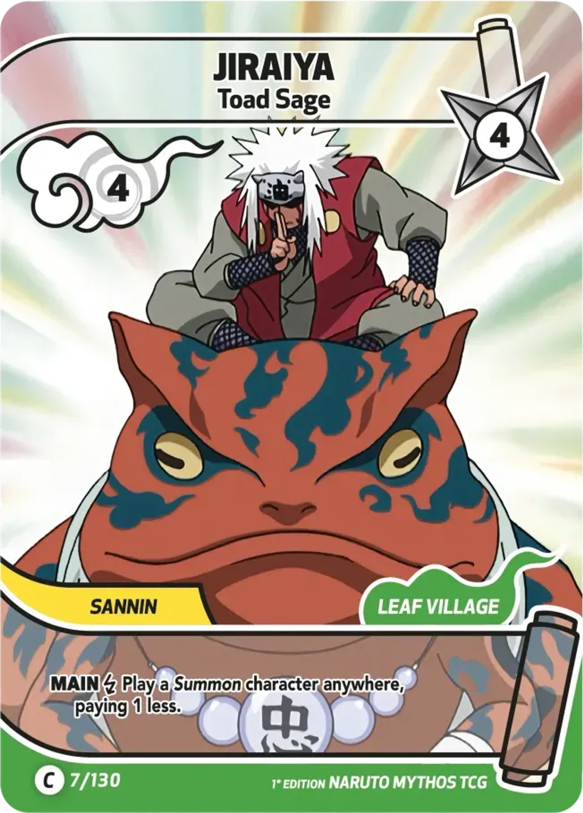 Jiraiya - Toad sage — Konoha Shidō (2nd Edition) — Naruto Mythos TCG
