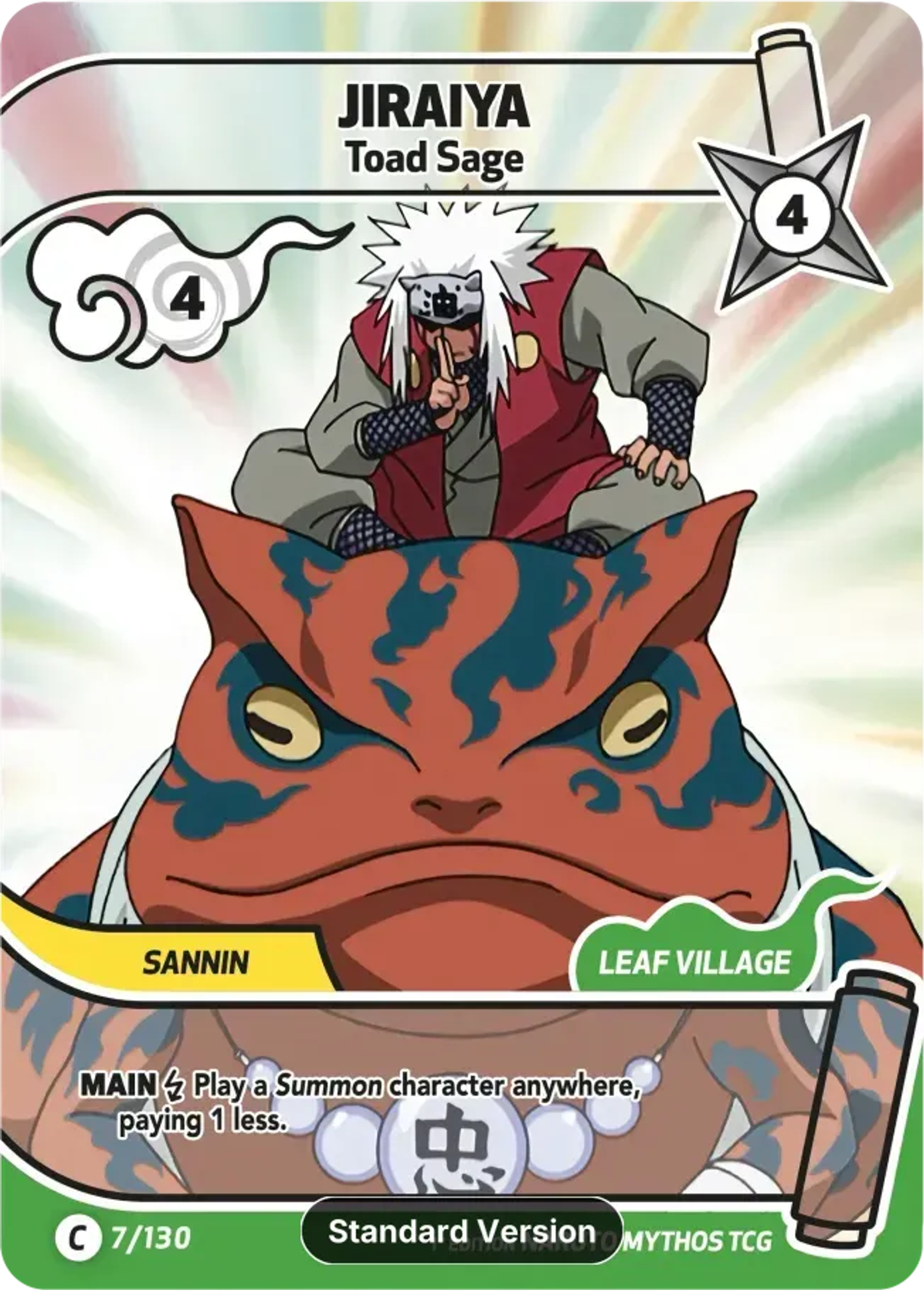Jiraiya - Toad sage — Konoha Shidō (2nd Edition) — Naruto Mythos TCG