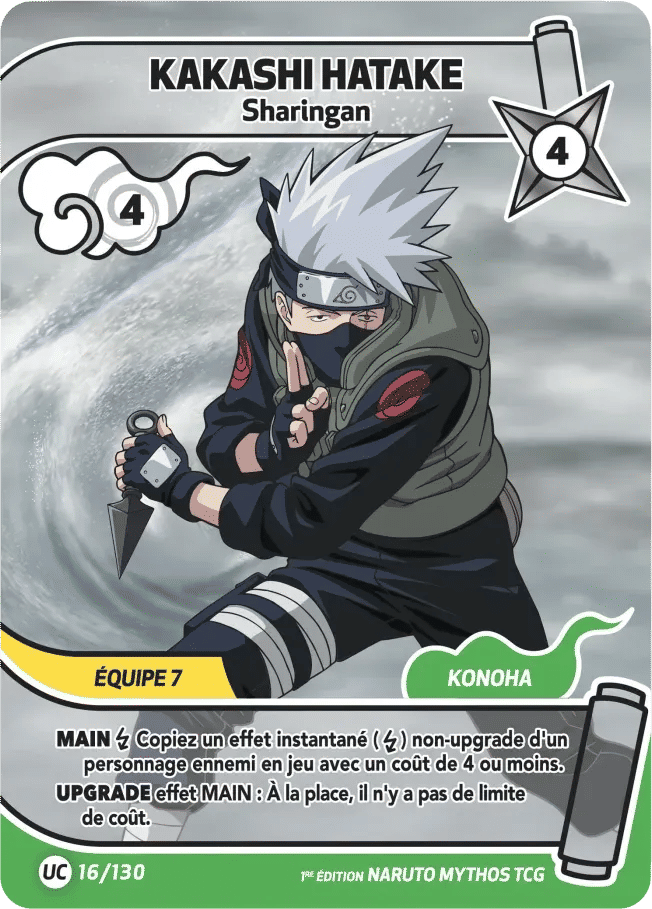 Kakashi Hatake - Sharingan — Konoha Shidō (2nd Edition) — Naruto Mythos TCG