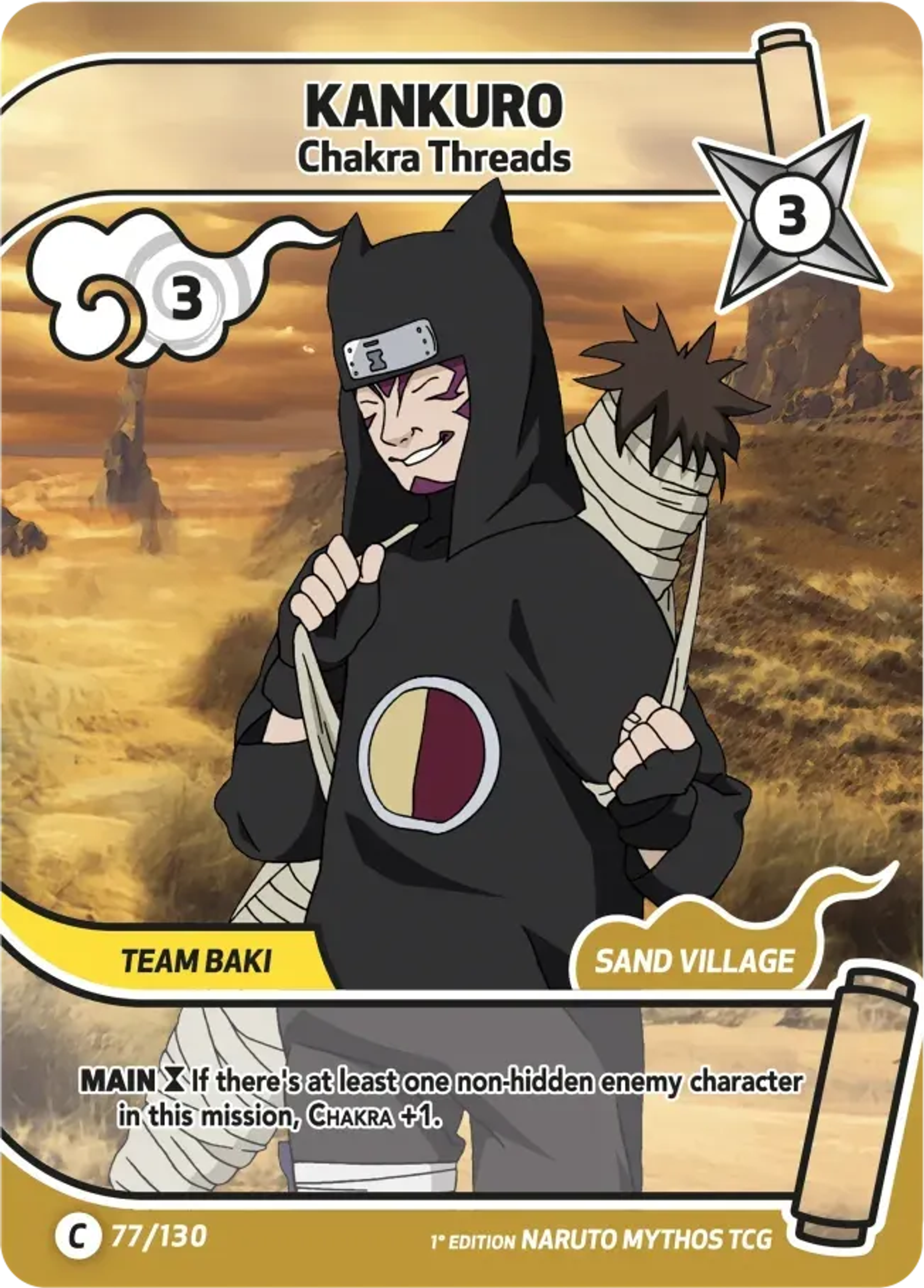 Kankurô - Fils de Chakra — Konoha Shidō (2nd Edition) — Naruto Mythos TCG