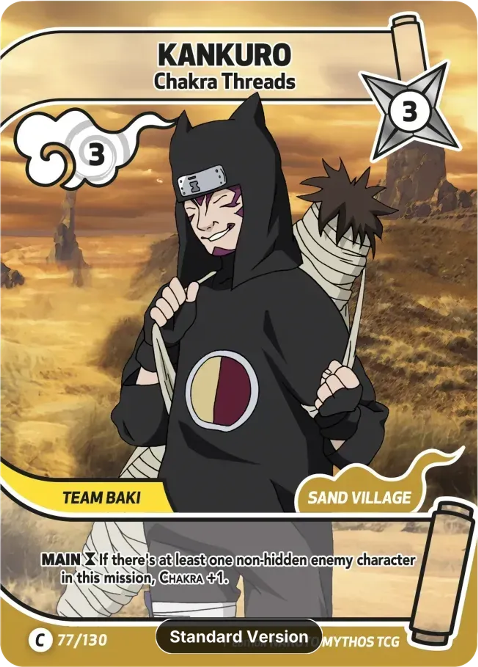 Kankurô - Fils de Chakra — Konoha Shidō (2nd Edition) — Naruto Mythos TCG