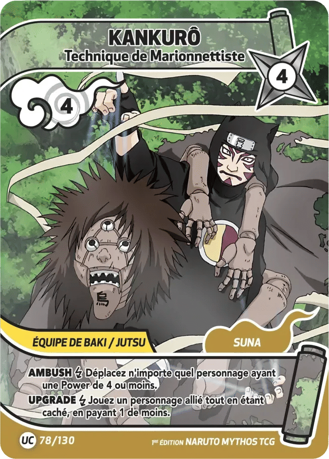 Kankurô - Technique de Marionnettiste — Konoha Shidō (2nd Edition) — Naruto Mythos TCG