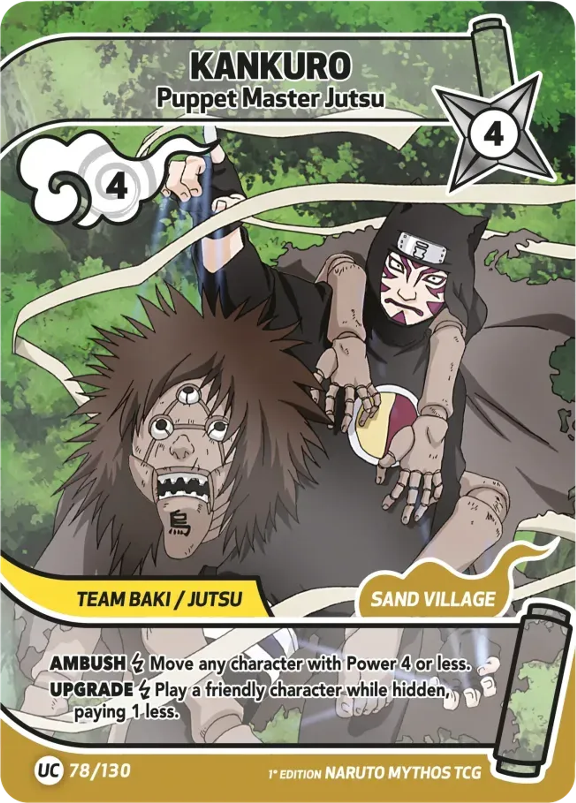 Kankuro - Puppet Master Jutsu — Konoha Shidō (2nd Edition) — Naruto Mythos TCG