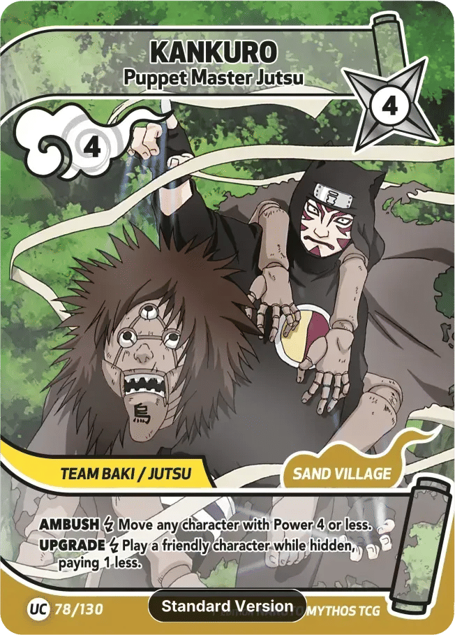 Kankuro - Puppet Master Jutsu — Konoha Shidō (2nd Edition) — Naruto Mythos TCG