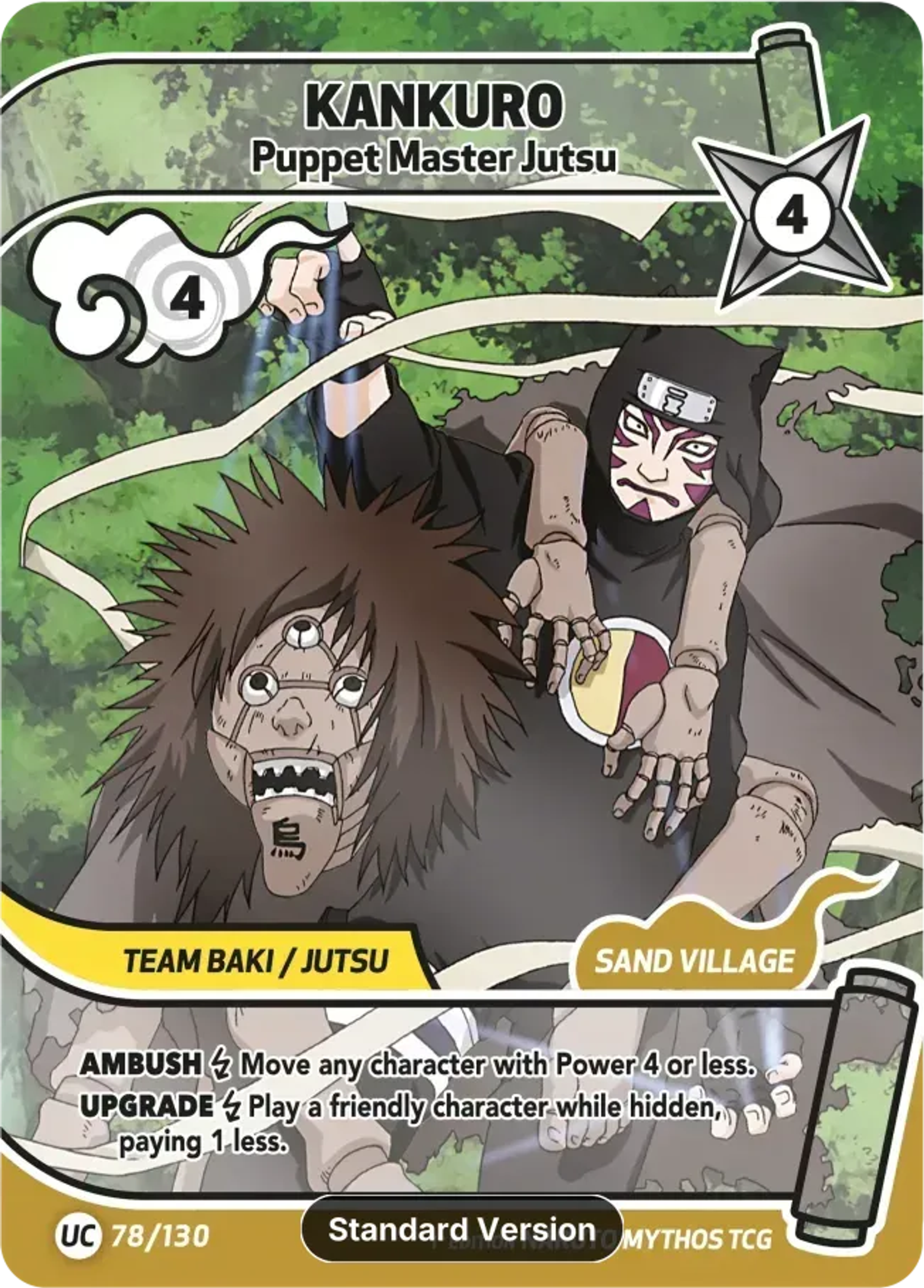 Kankuro - Puppet Master Jutsu — Konoha Shidō (2nd Edition) — Naruto Mythos TCG