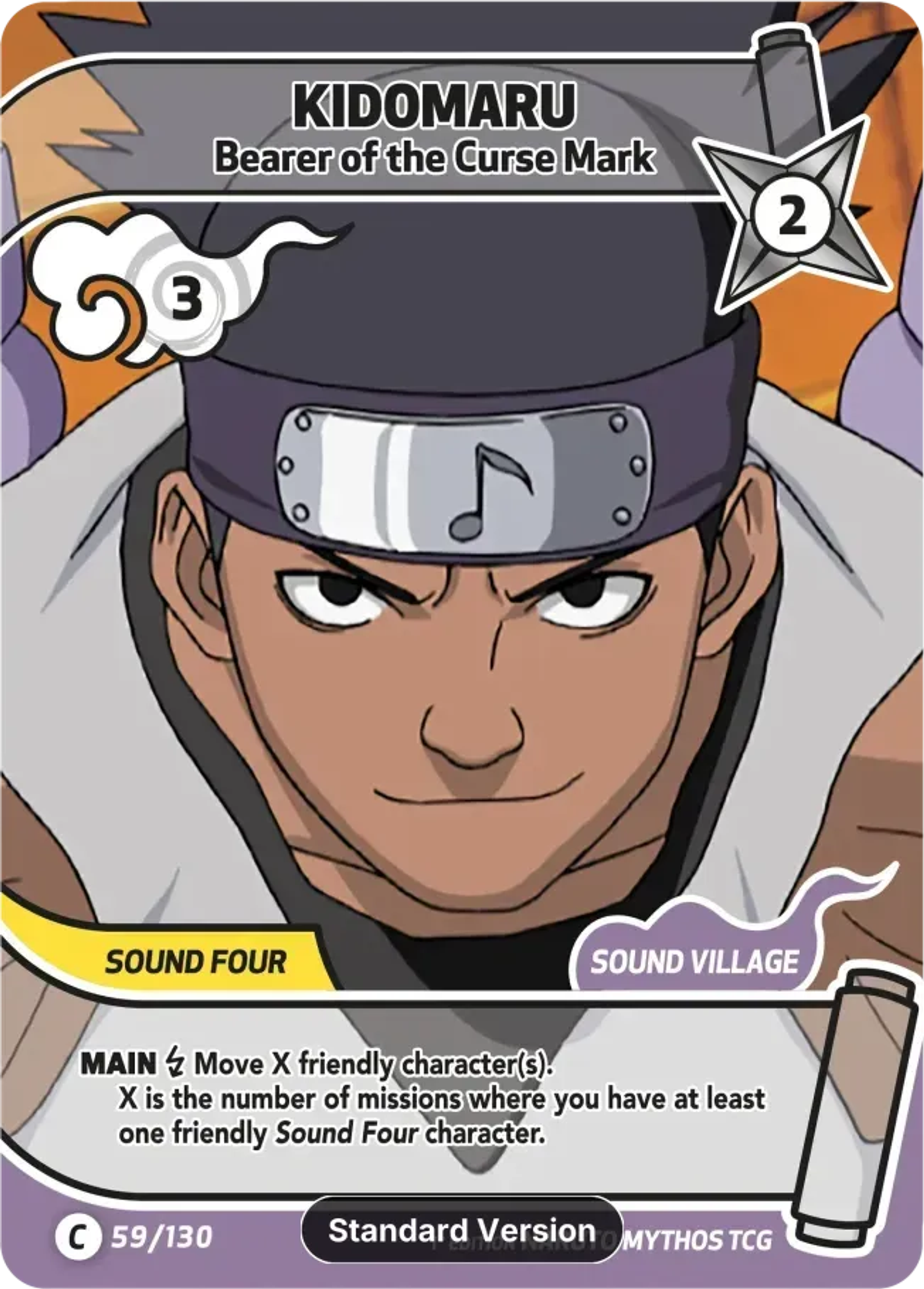 Kidomaru - Bearer of the Curse Mark — Konoha Shidō (2nd Edition) — Naruto Mythos TCG