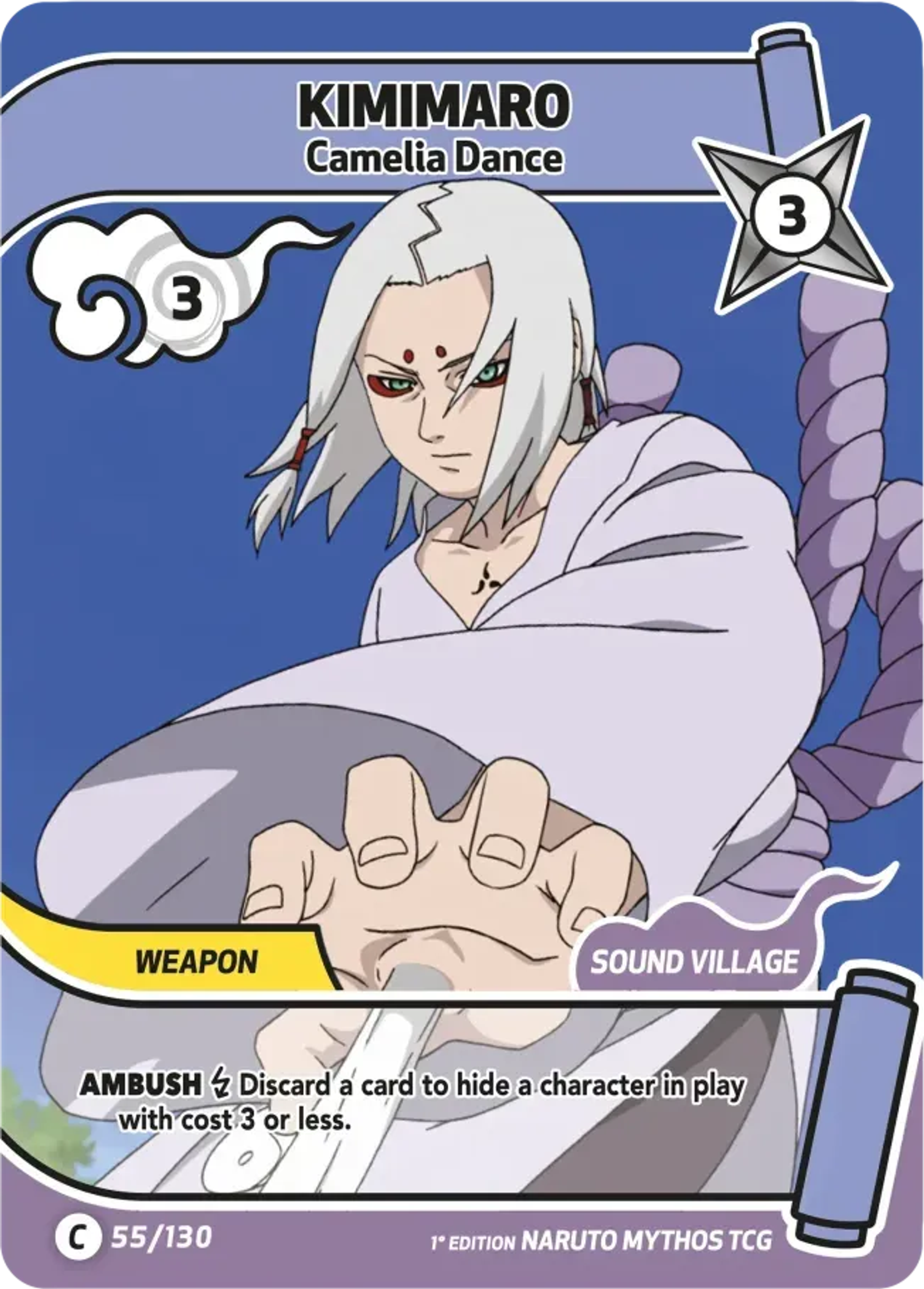 Kimimaro - Camelia Dance — Konoha Shidō (2nd Edition) — Naruto Mythos TCG