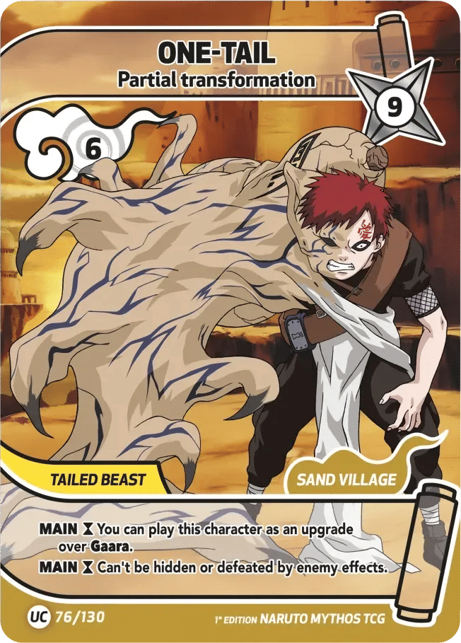 One-Tail - Partial transformation — Konoha Shidō (2nd Edition) — Naruto Mythos TCG
