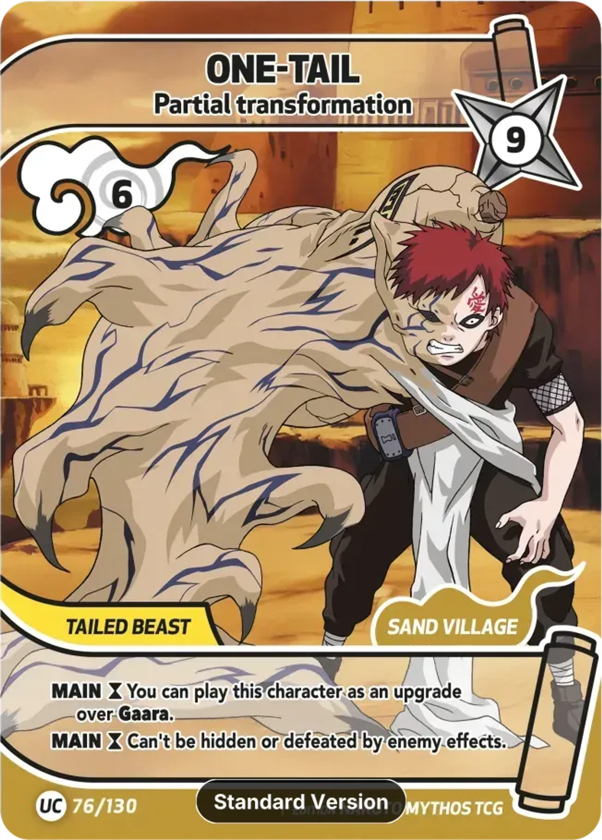 One-Tail - Partial transformation — Konoha Shidō (2nd Edition) — Naruto Mythos TCG