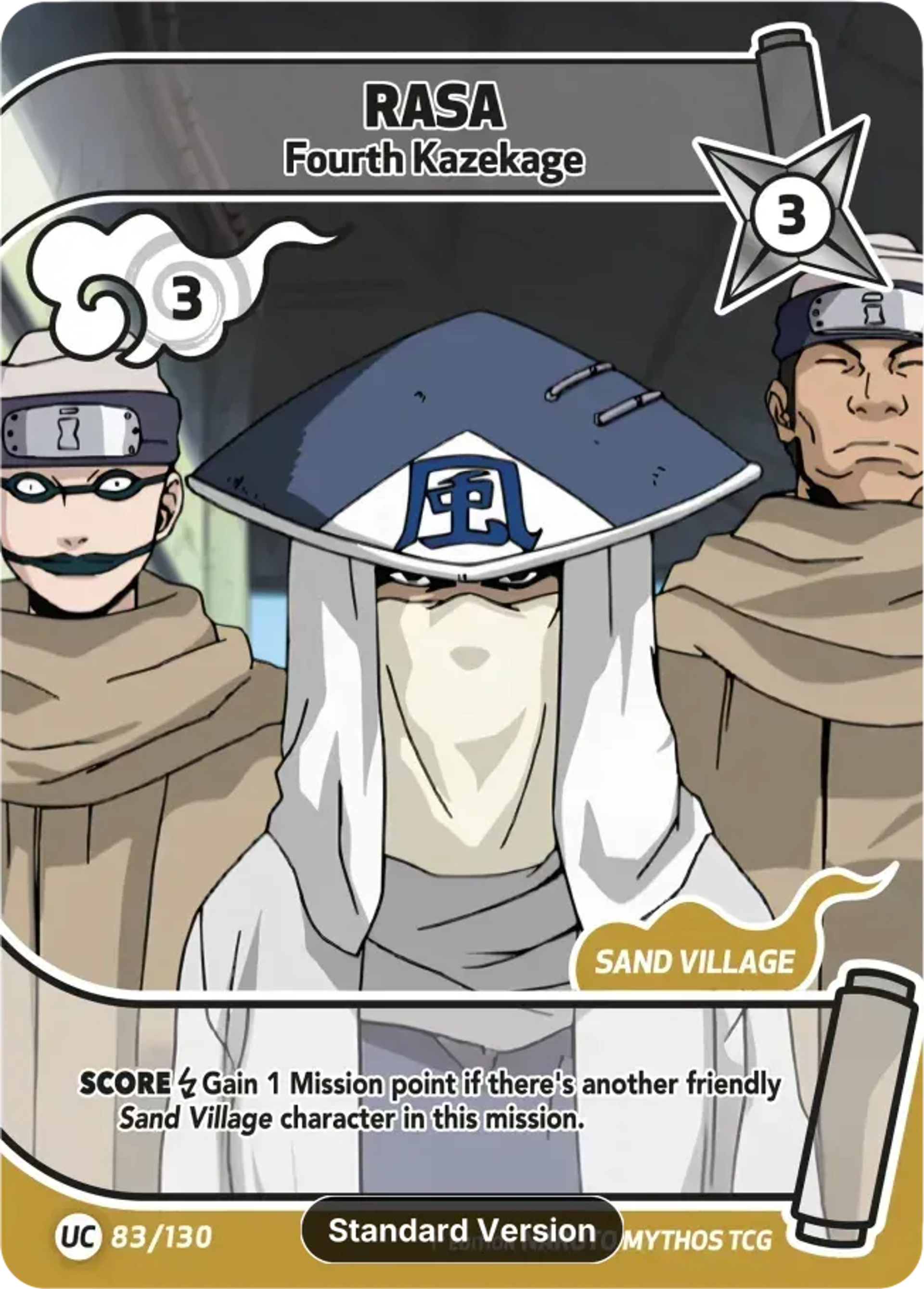 Rasa - Fourth Kazekage — Konoha Shidō (2nd Edition) — Naruto Mythos TCG