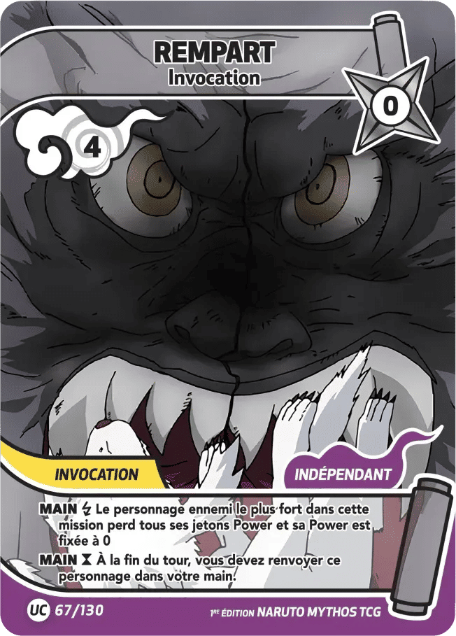 Rempart - Invocation — Konoha Shidō (2nd Edition) — Naruto Mythos TCG