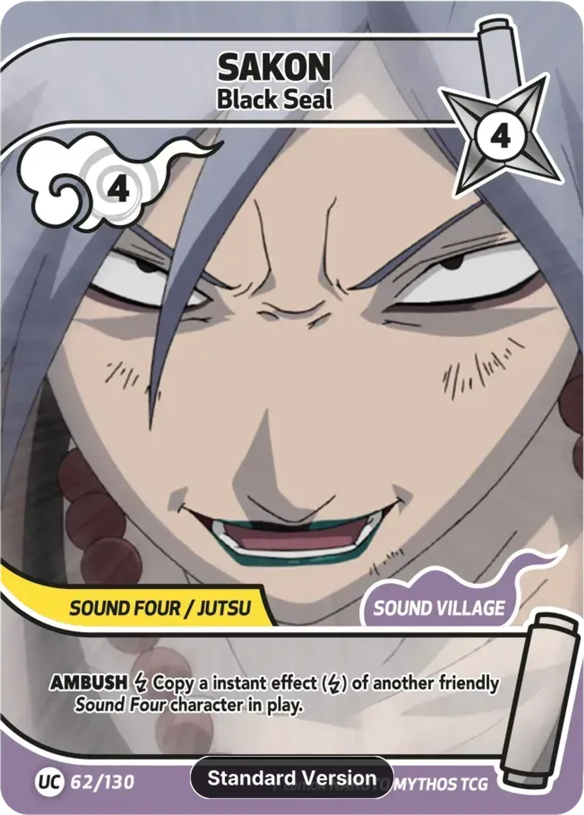 Sakon - Black Seal — Konoha Shidō (2nd Edition) — Naruto Mythos TCG
