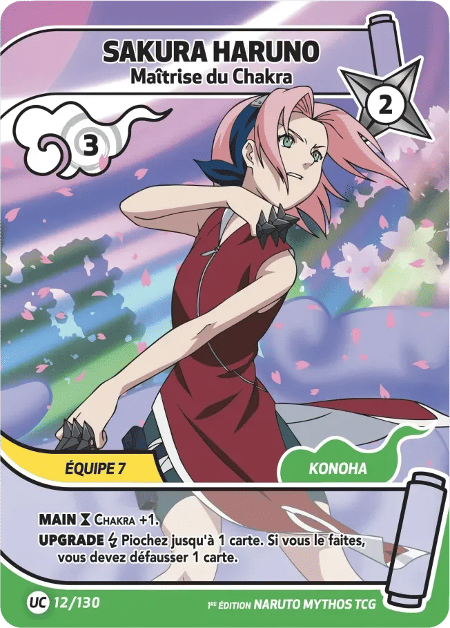 Sakura Haruno - Maîtrise du Chakra — Konoha Shidō (2nd Edition) — Naruto Mythos TCG