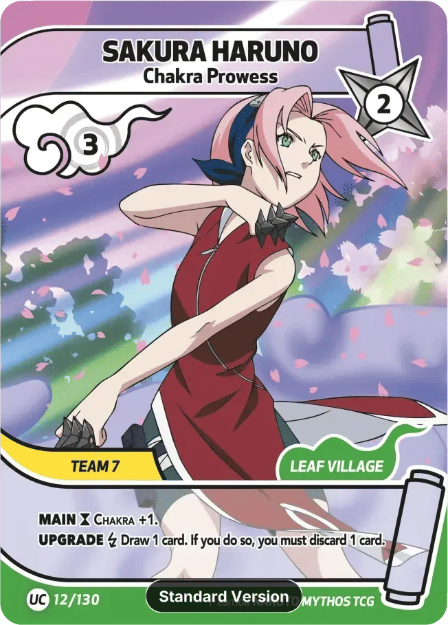Sakura Haruno - Chakra Prowess — Konoha Shidō (2nd Edition) — Naruto Mythos TCG
