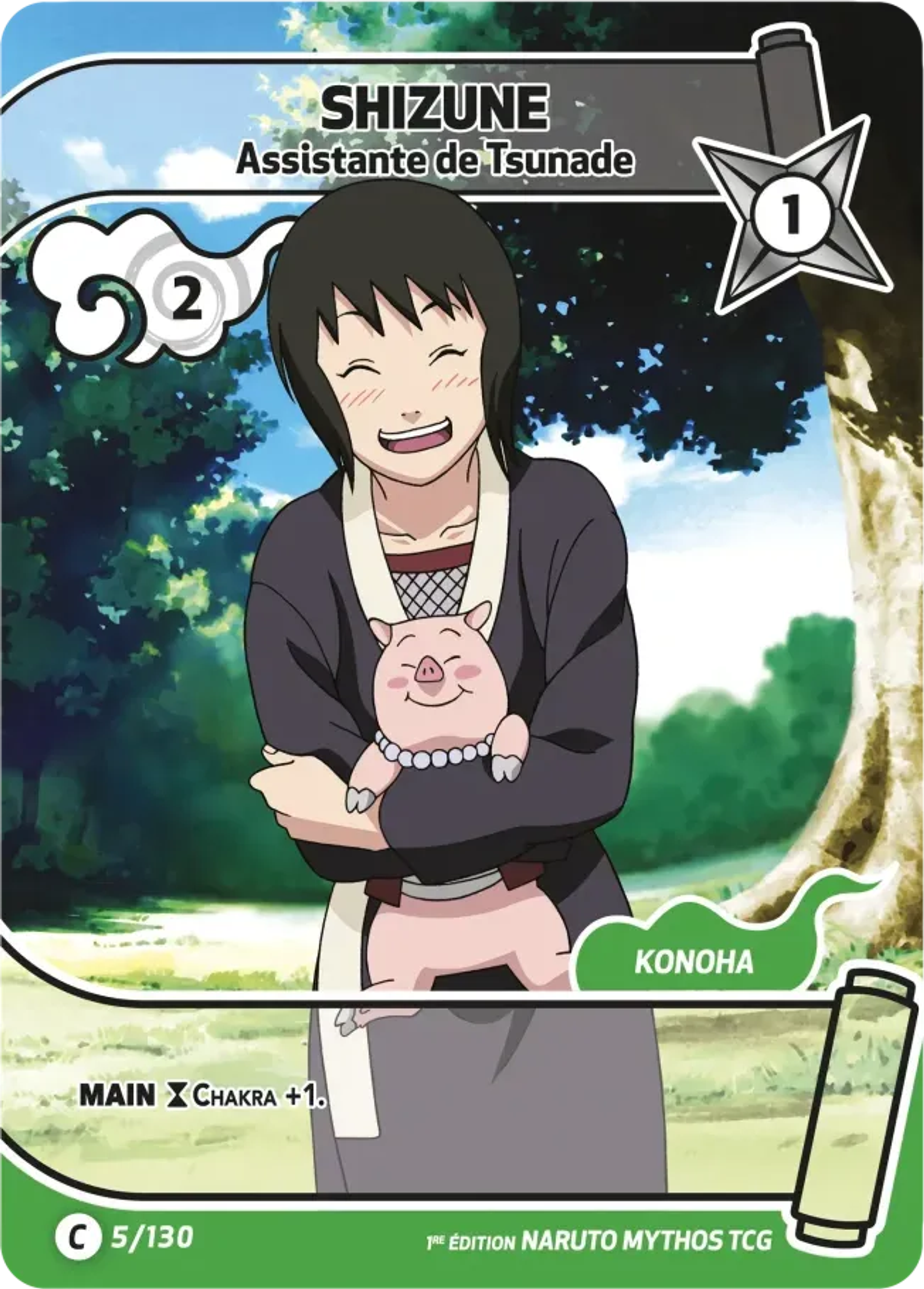 Shizune - Assistante de Tsunade — Konoha Shidō (2nd Edition) — Naruto Mythos TCG
