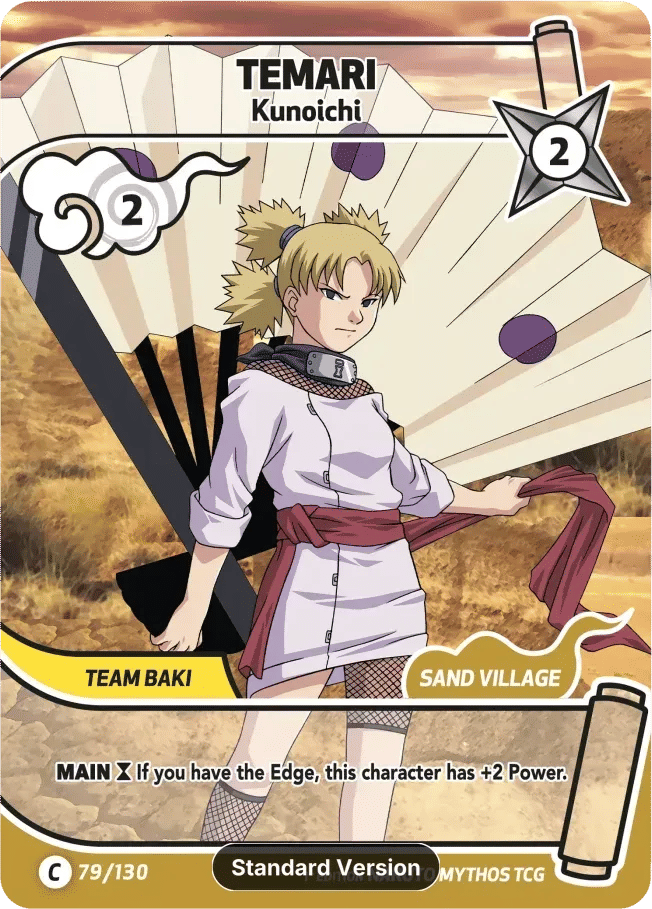 Temari - Kunoichi — Konoha Shidō (2nd Edition) — Naruto Mythos TCG