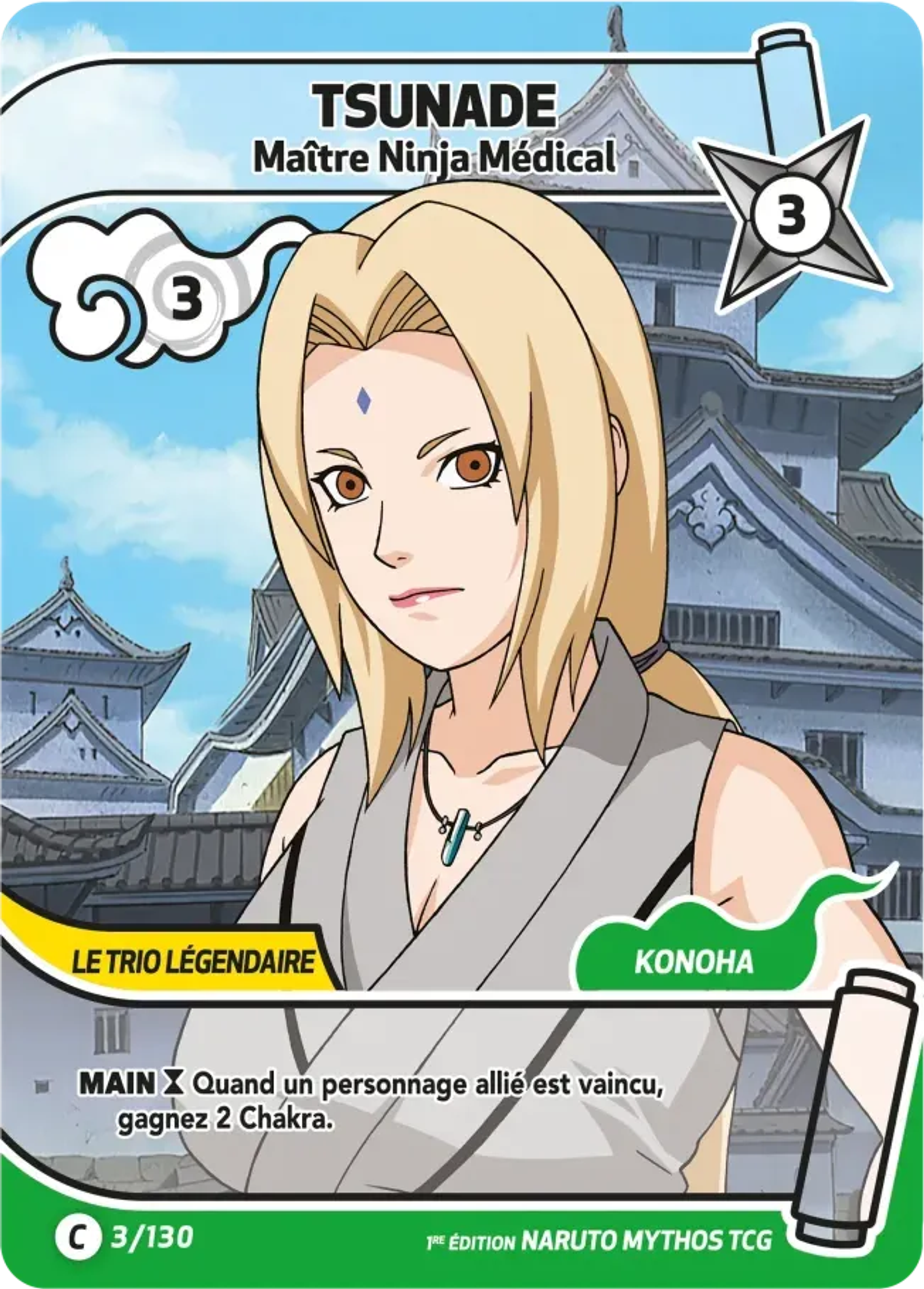 Tsunade - Maître Ninja Médical — Konoha Shidō (2nd Edition) — Naruto Mythos TCG
