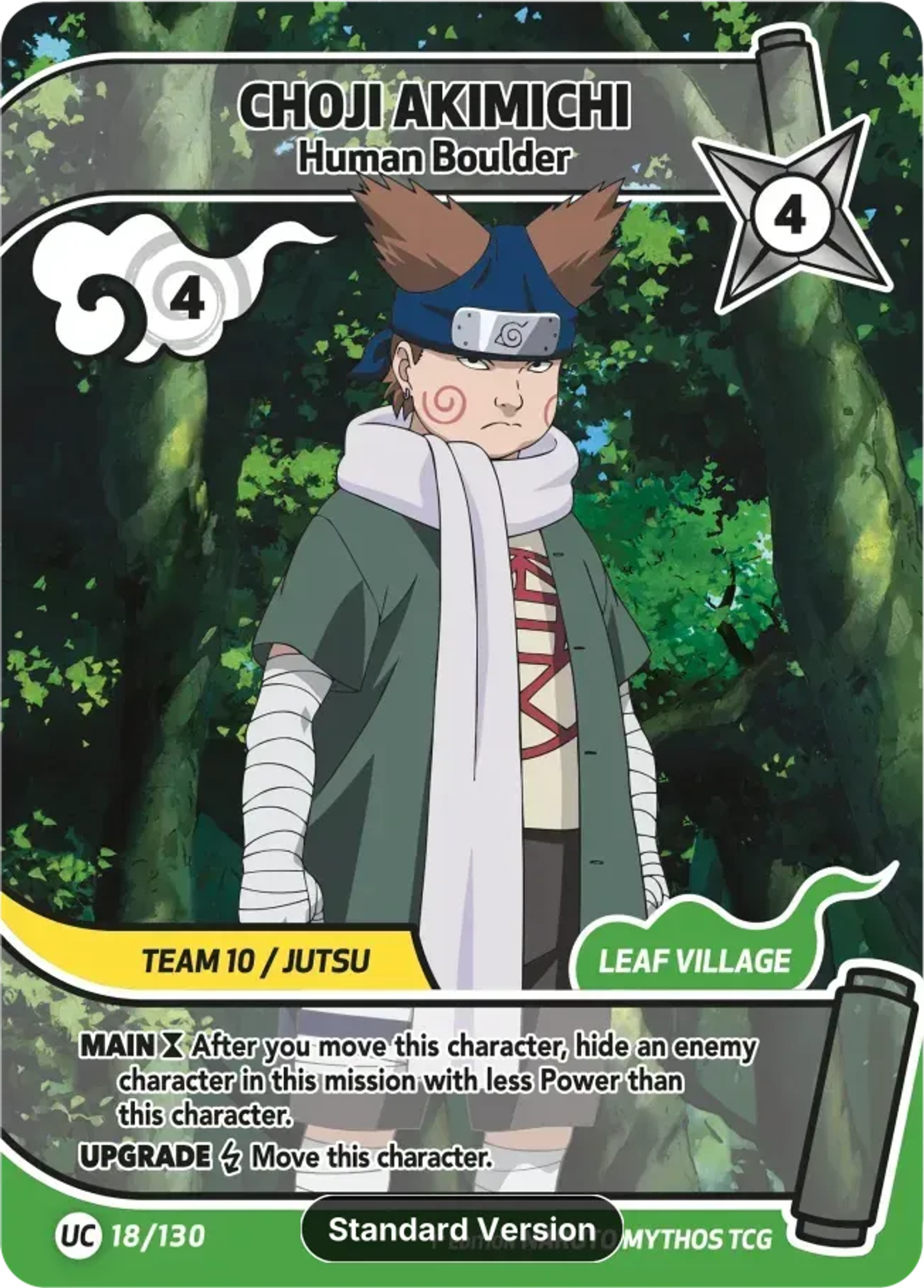 Choji Akimichi - Human Boulder — Konoha Shidō — Naruto Mythos TCG