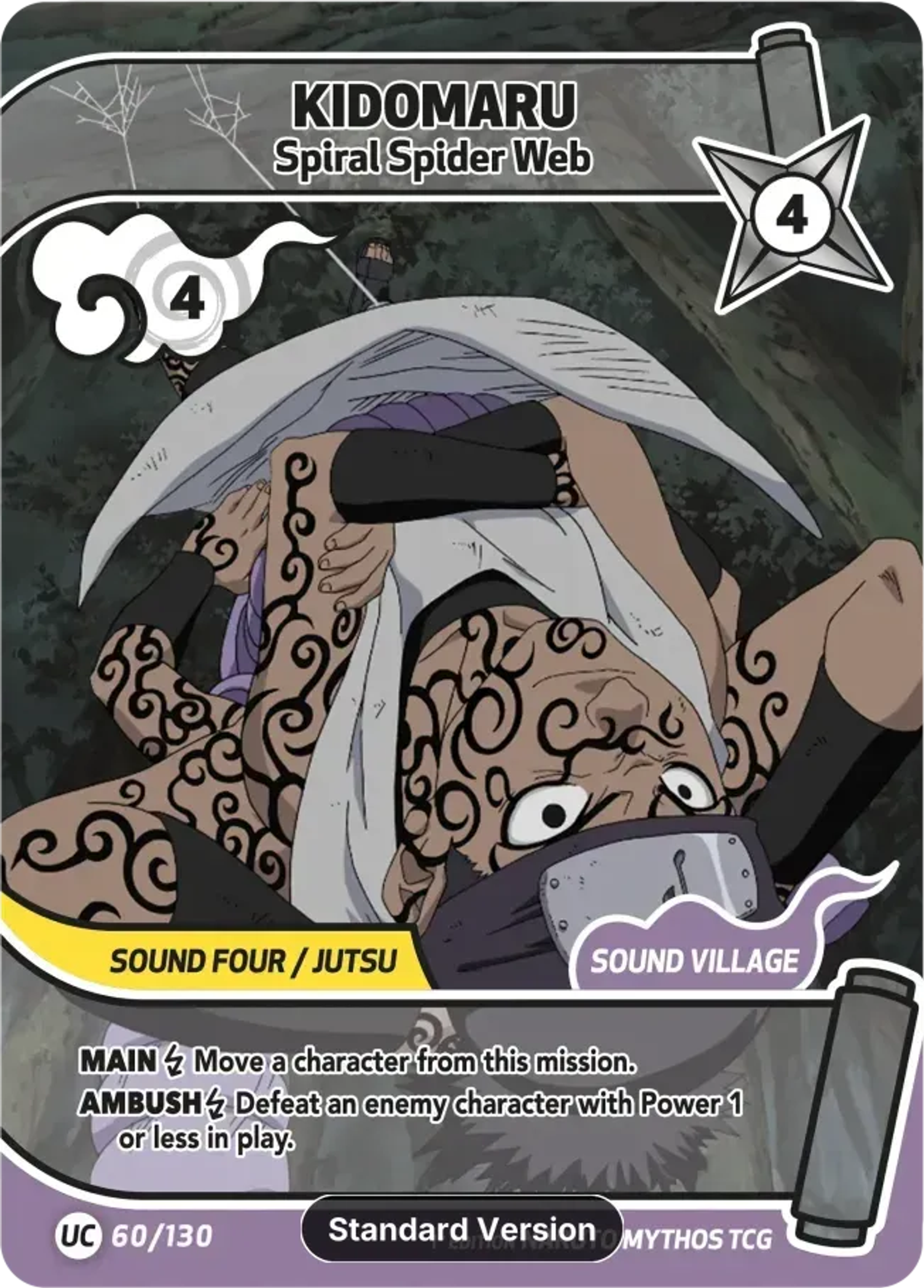 Kidomaru - Spiral Spider Web — Konoha Shidō — Naruto Mythos TCG