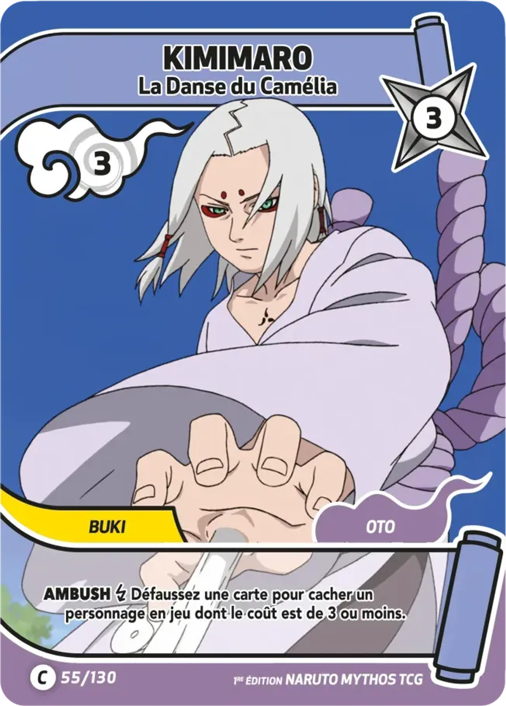 Kimimaro - La Danse du Camélia — Konoha Shidō — Naruto Mythos TCG