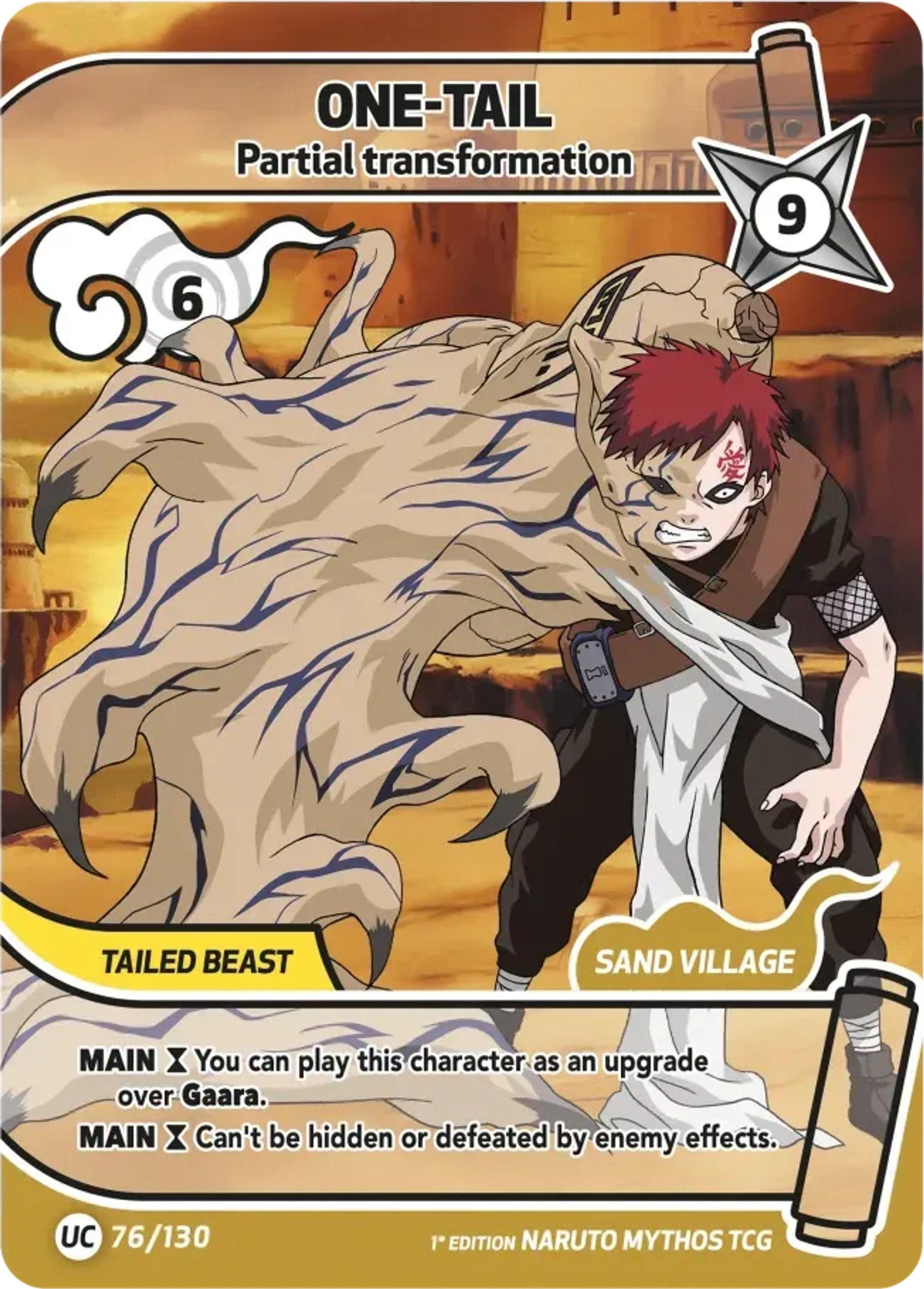 One-Tail - Partial transformation — Konoha Shidō — Naruto Mythos TCG