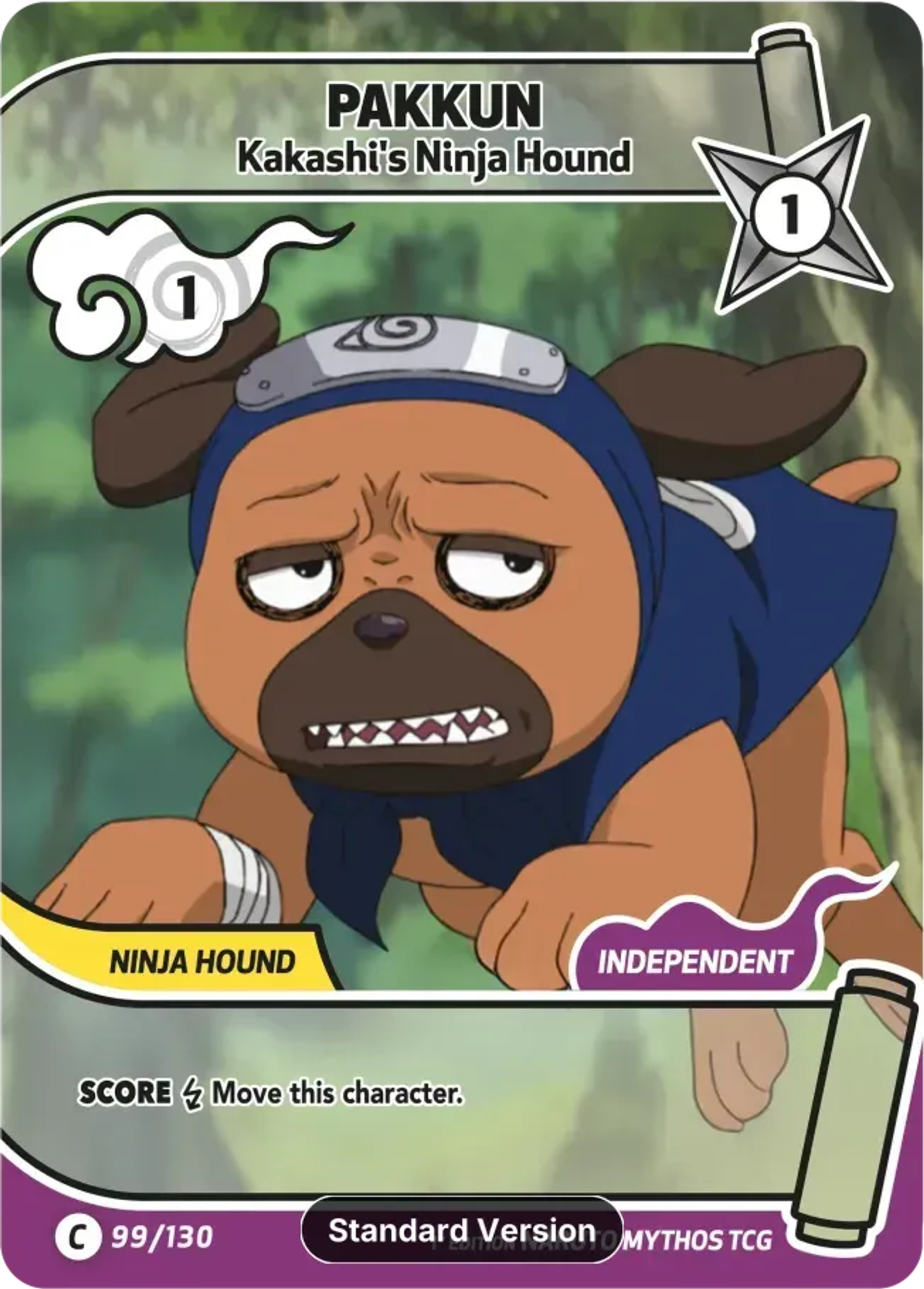 Pakkun - Chien Ninja de Kakashi — Konoha Shidō — Naruto Mythos TCG