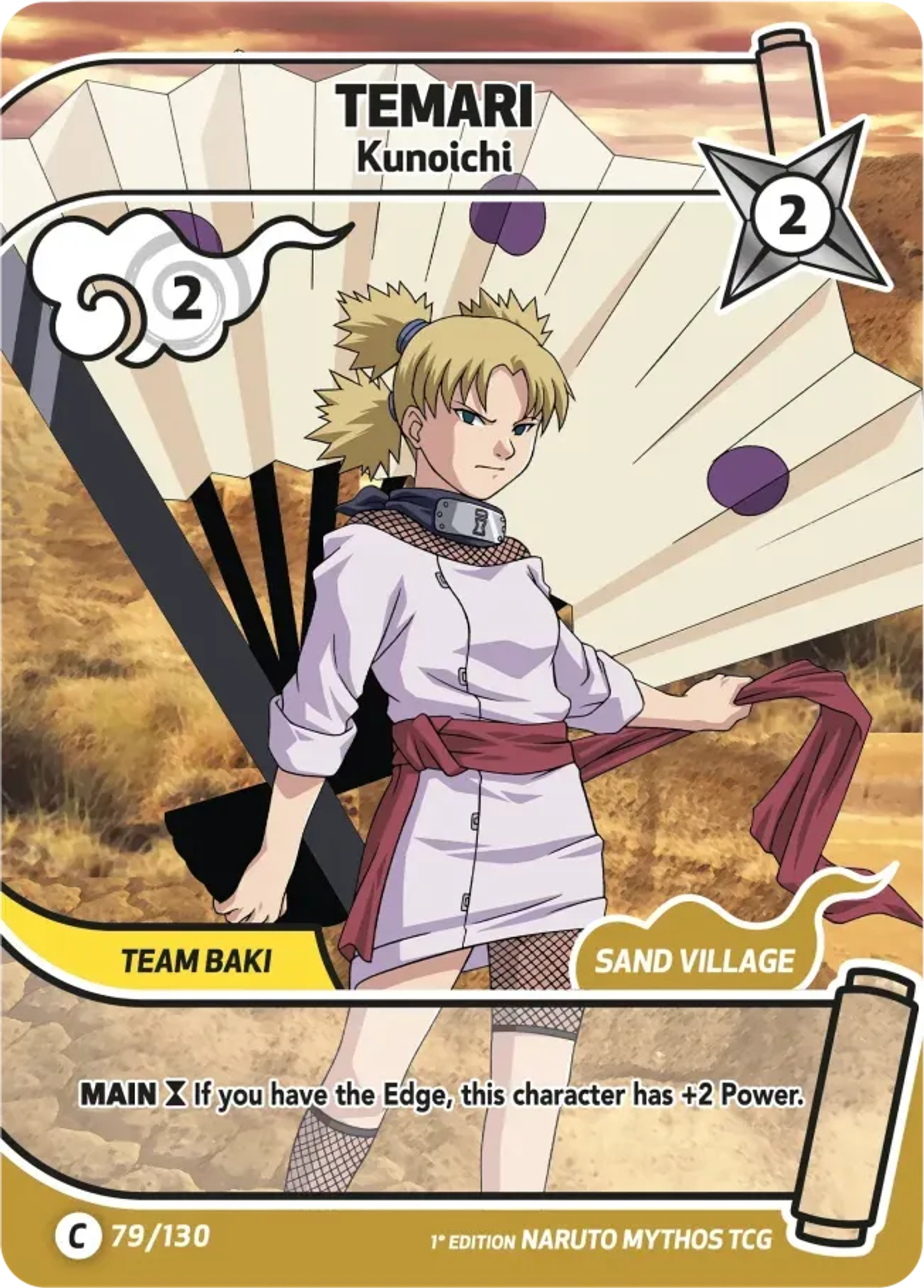 Temari - Kunoichi — Konoha Shidō — Naruto Mythos TCG