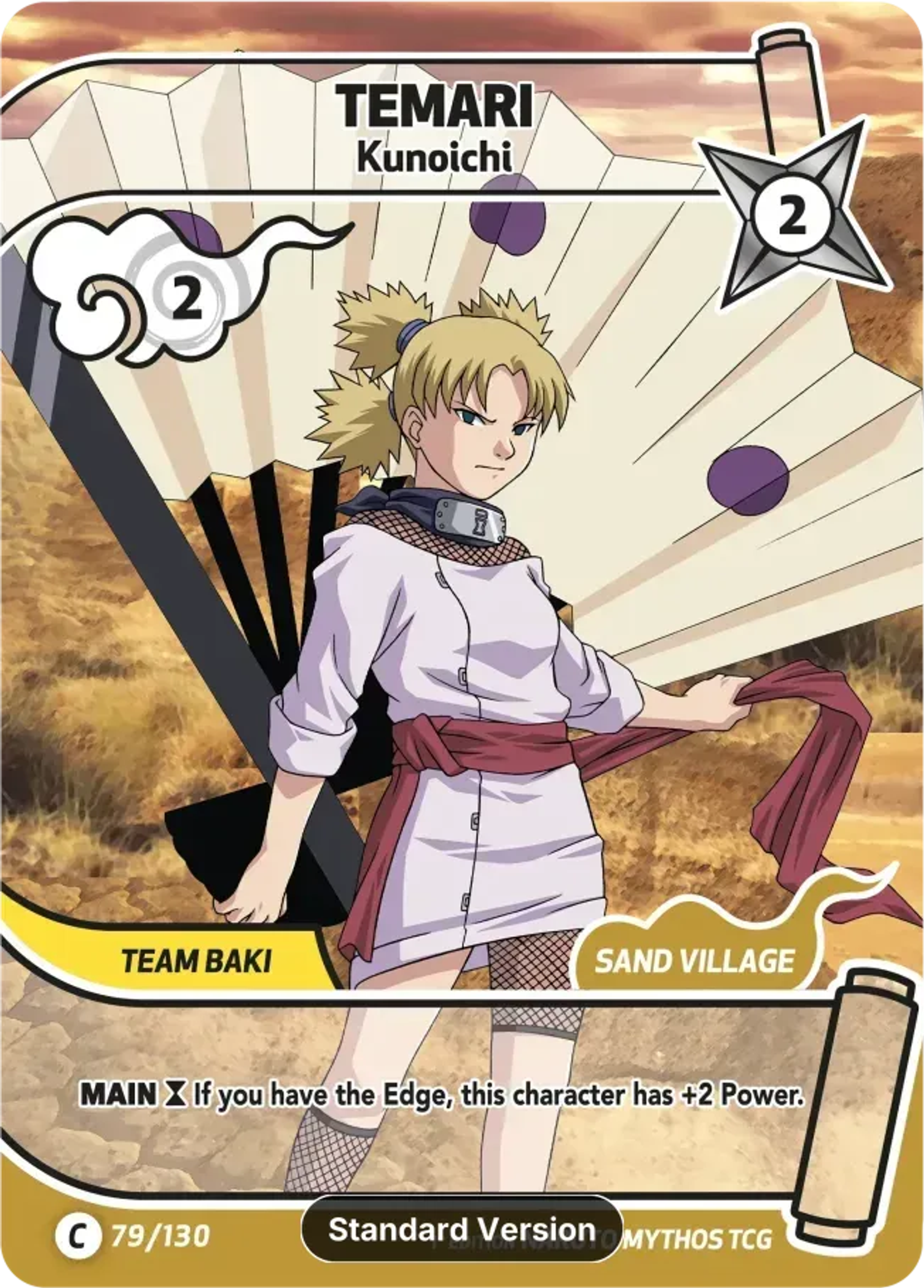 Temari - Kunoichi — Konoha Shidō — Naruto Mythos TCG