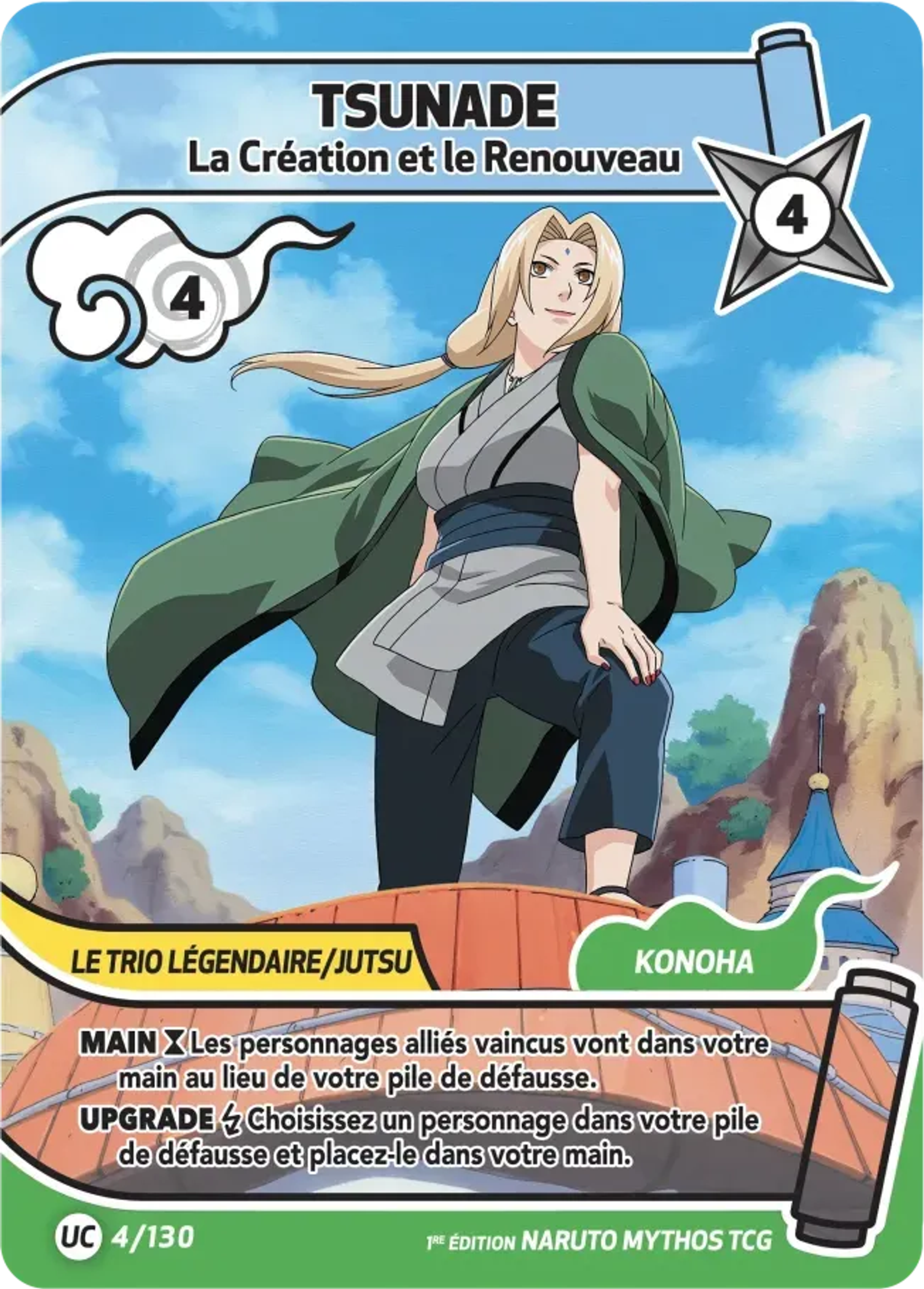 Tsunade - La Création et le Renouveau — Konoha Shidō — Naruto Mythos TCG