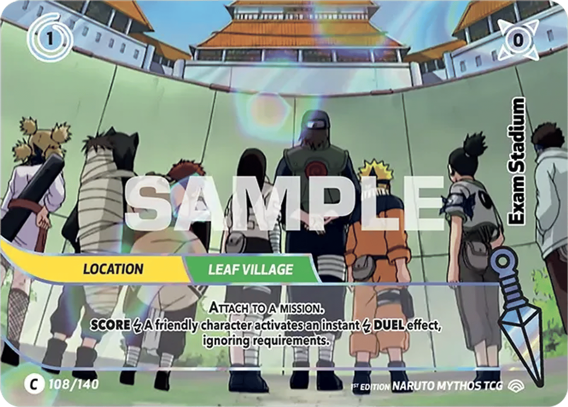 Exam Stadium — Shinobi Shiren — Naruto Mythos TCG