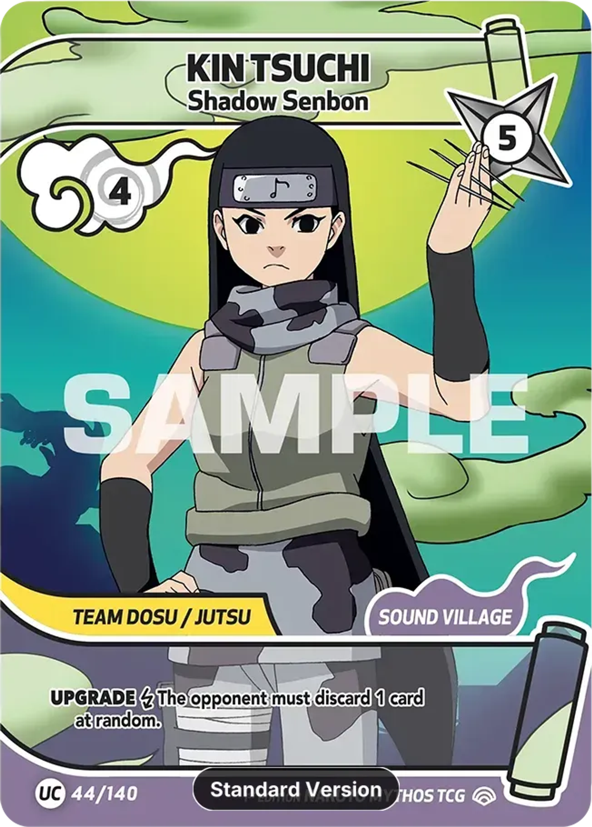 Kin Tsuchi - Shadow Senbon — Shinobi Shiren — Naruto Mythos TCG