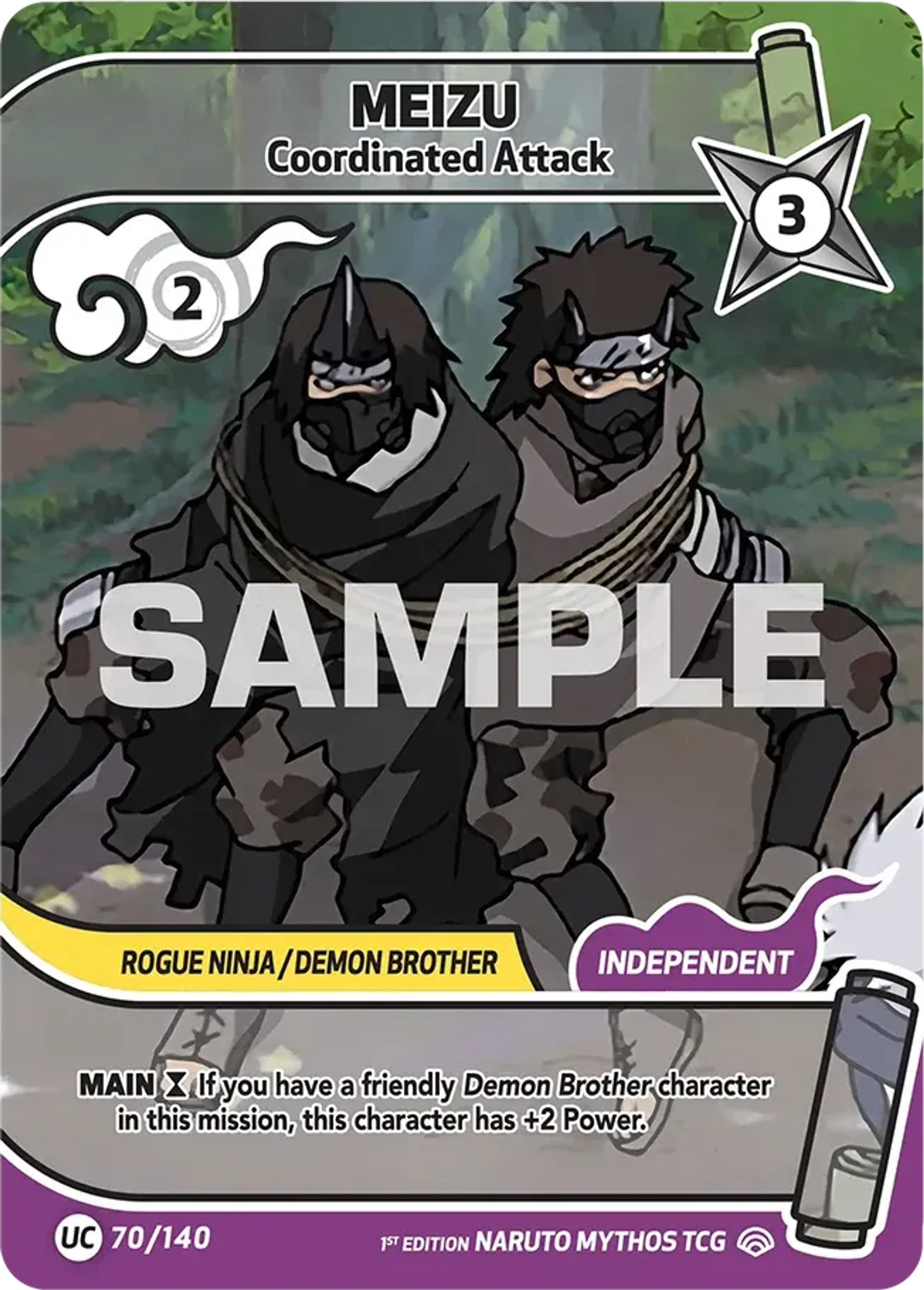 Meizu - Coordinated Attack — Shinobi Shiren — Naruto Mythos TCG