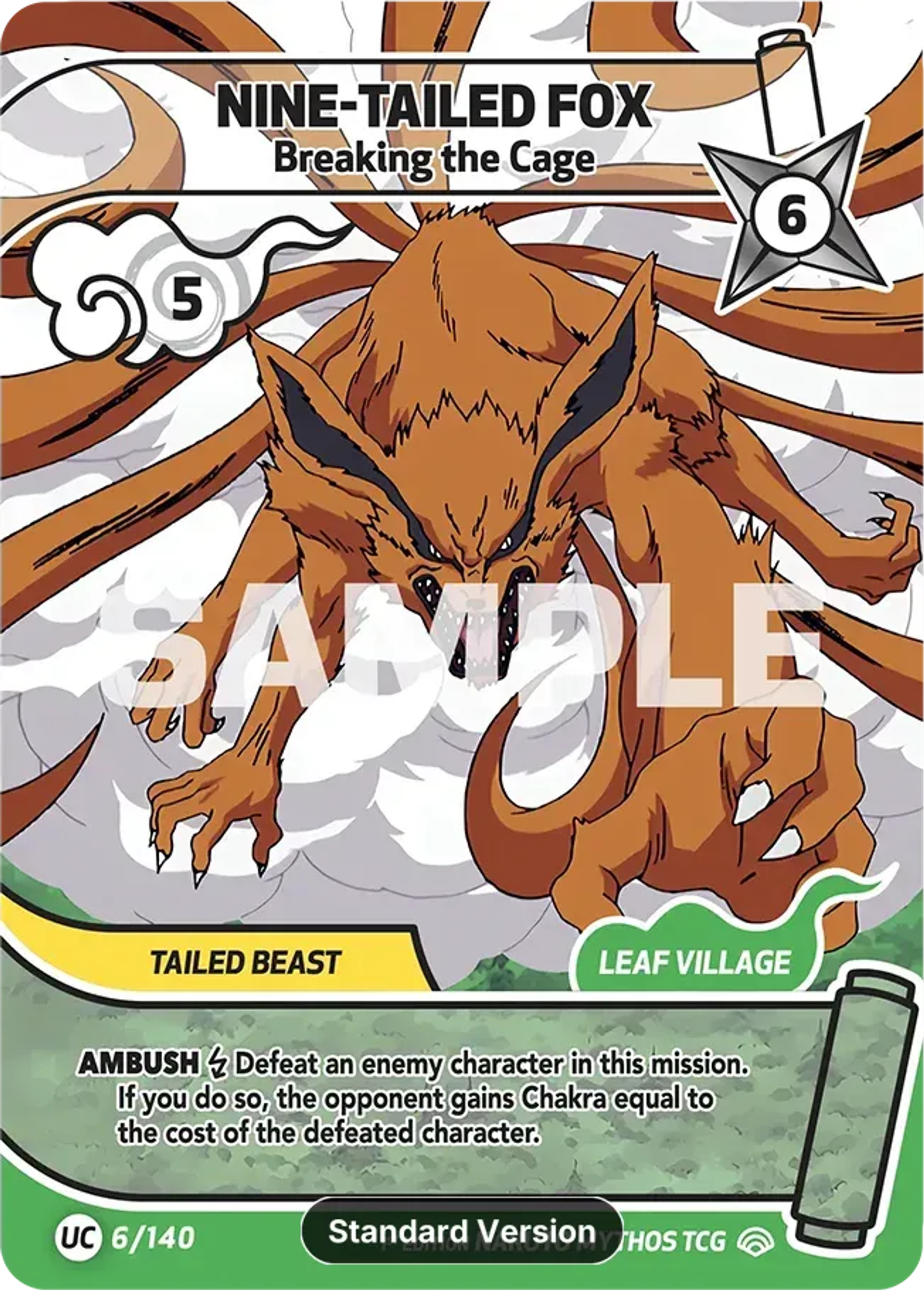 Nine-Tailed Fox - Breaking the Cage — Shinobi Shiren — Naruto Mythos TCG