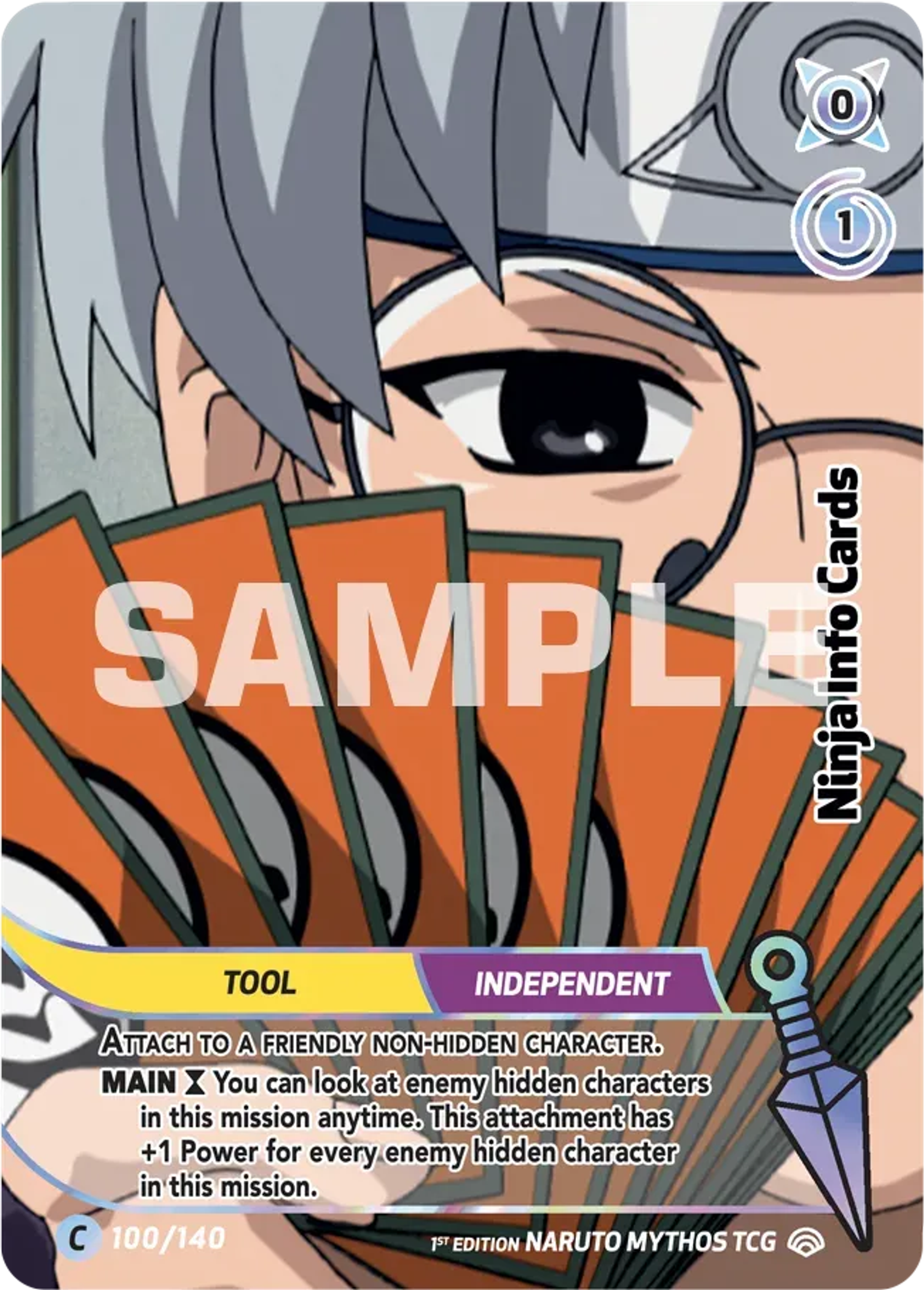Ninja Info Cards — Shinobi Shiren — Naruto Mythos TCG