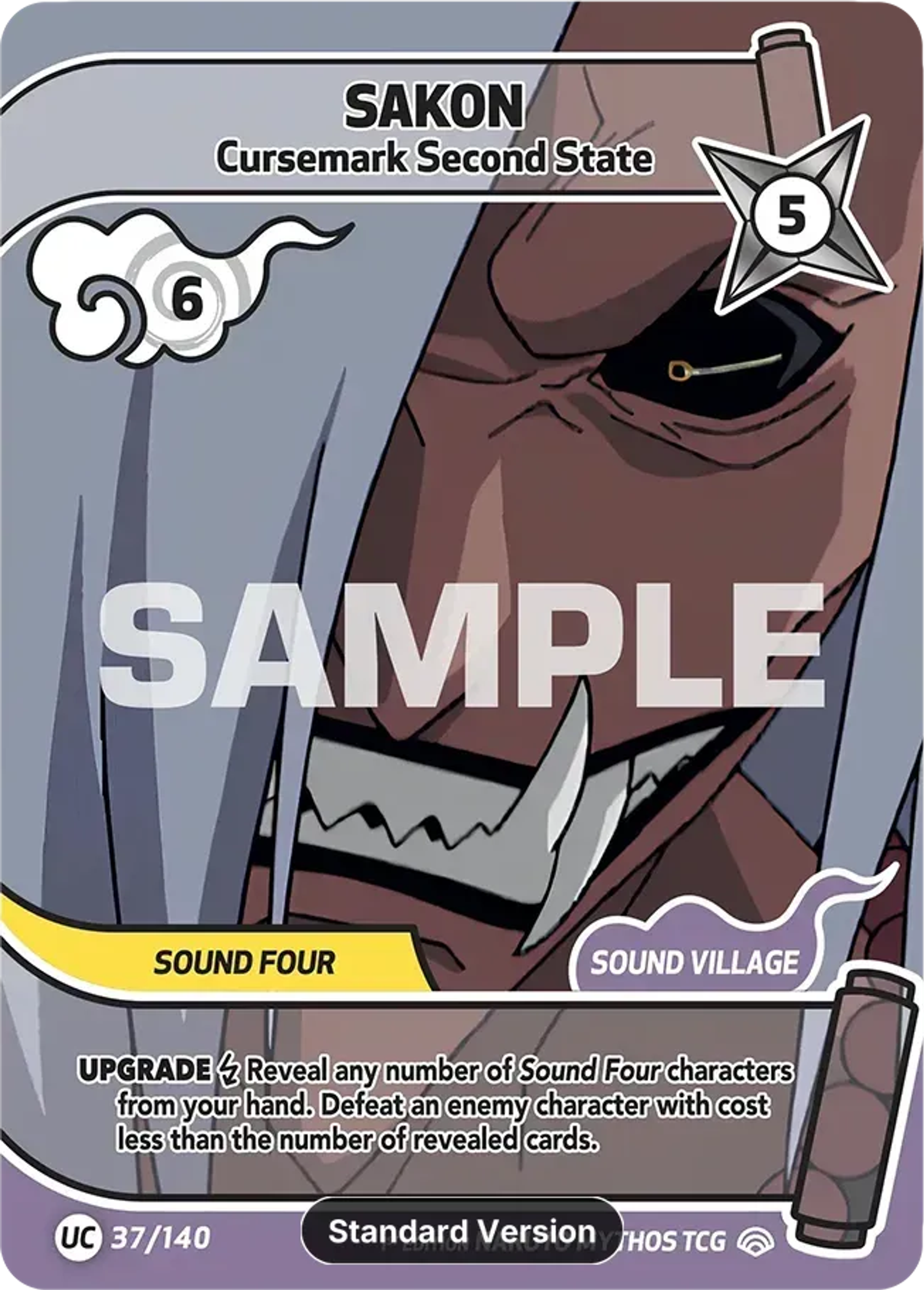 Sakon - Cursemark Second State — Shinobi Shiren — Naruto Mythos TCG