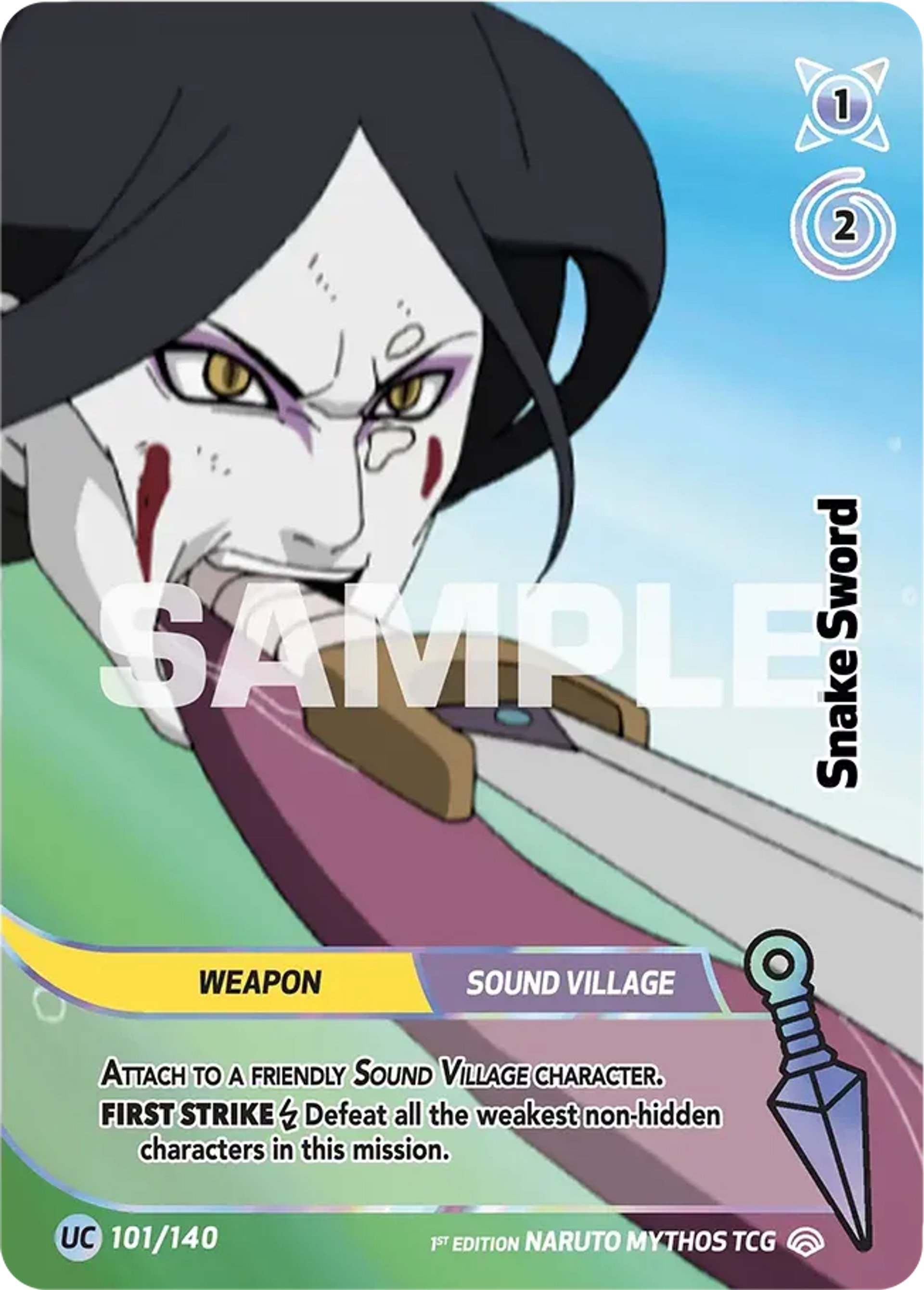 Snake Sword — Shinobi Shiren — Naruto Mythos TCG