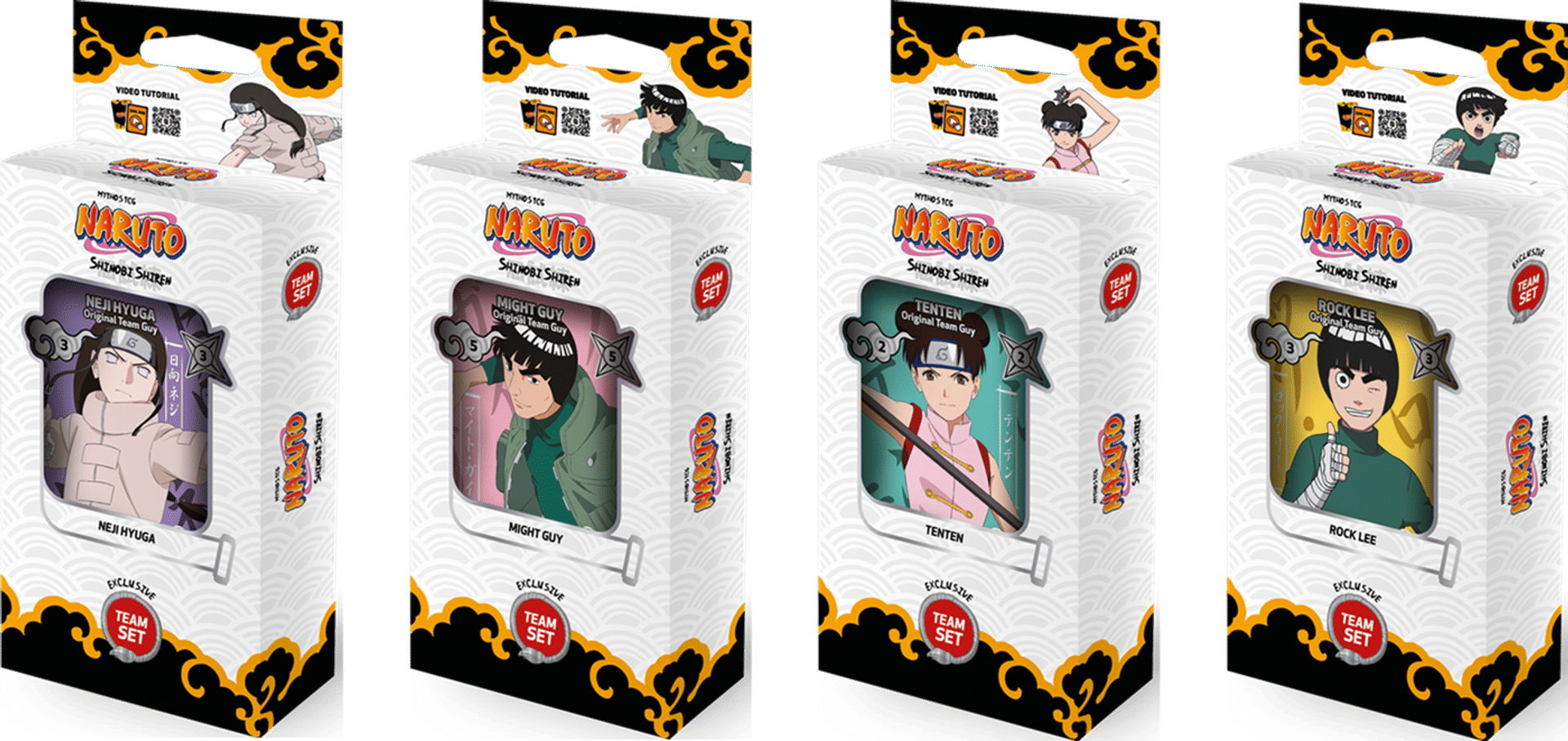 Team Set Shinobi Shiren Display (First edition) — Shinobi Shiren — Naruto Mythos TCG