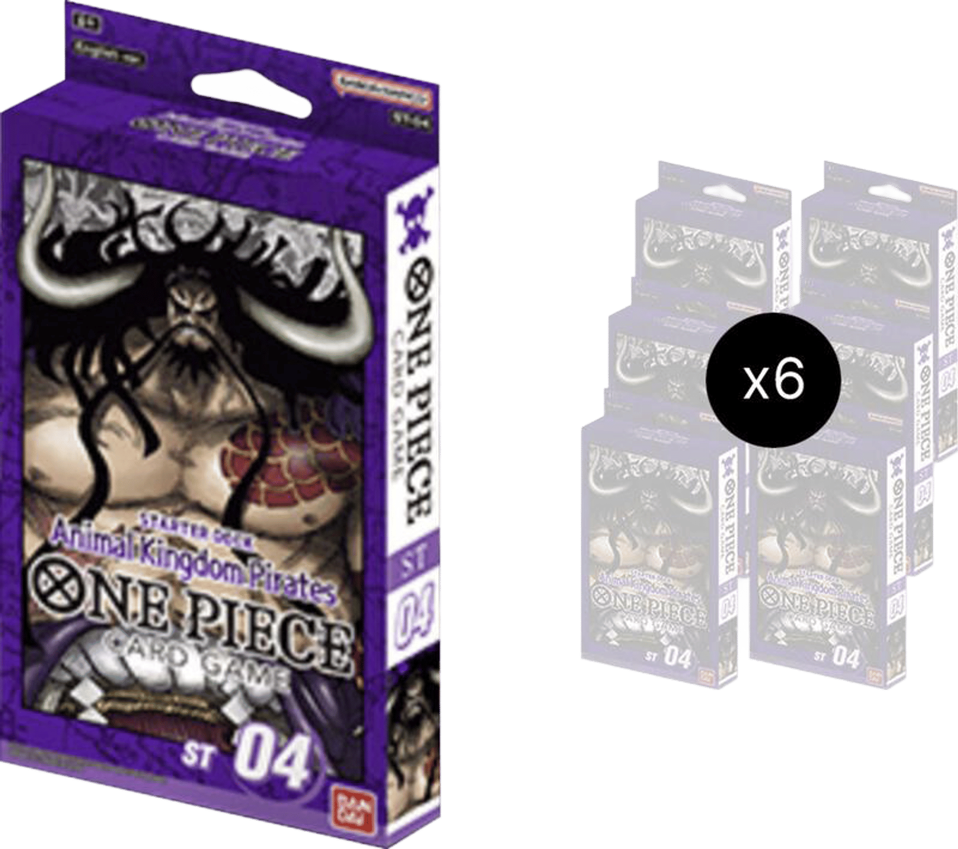 Starter Deck 4: Animal Kingdom Pirates Display from Starter Deck 4: Animal Kingdom Pirates - One Piece Card Game