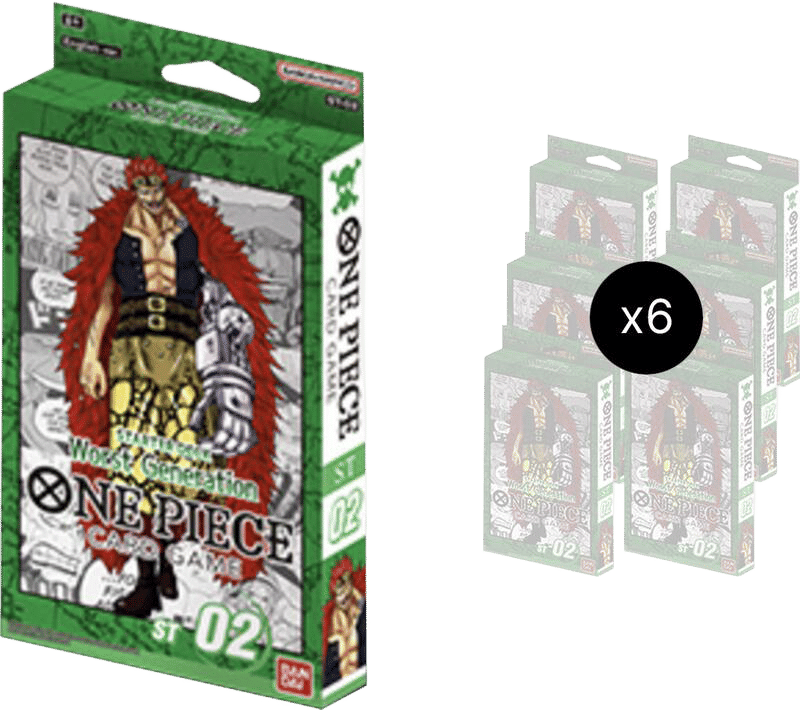 Starter Deck 2: Worst Generation Display — Starter Deck 2: Worst Generation — One Piece Card Game