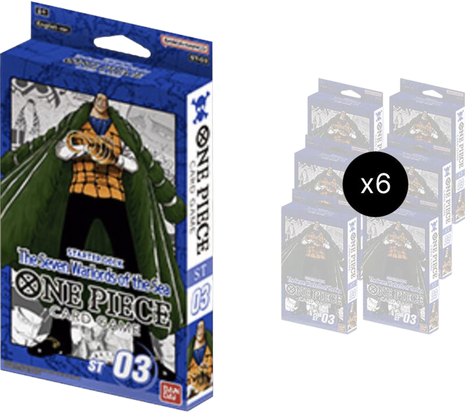 Starter Deck 3: The Seven Warlords of The Sea Display from Starter Deck 3: The Seven Warlords of The Sea - One Piece Card Game
