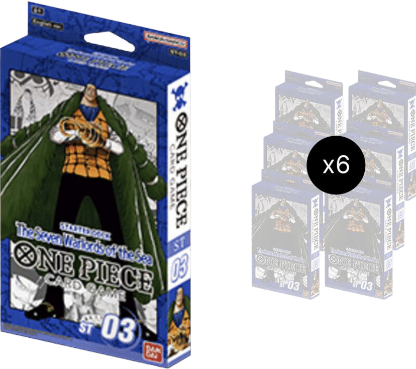 Starter Deck 3: The Seven Warlords of The Sea Display from Starter Deck 3: The Seven Warlords of The Sea - OnePiece Card Game