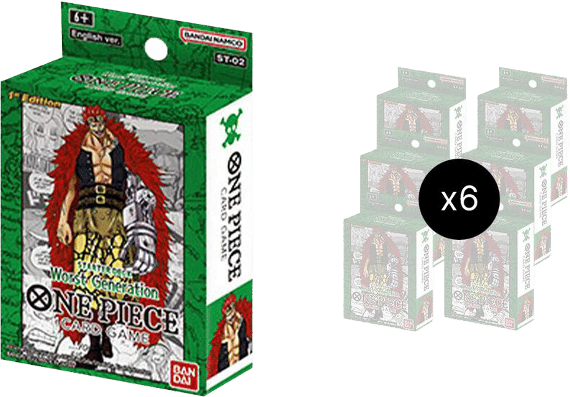 Super Pre-Release Starter Deck 2: Worst Generation Display from Starter Deck 2: Worst Generation - One Piece Card Game